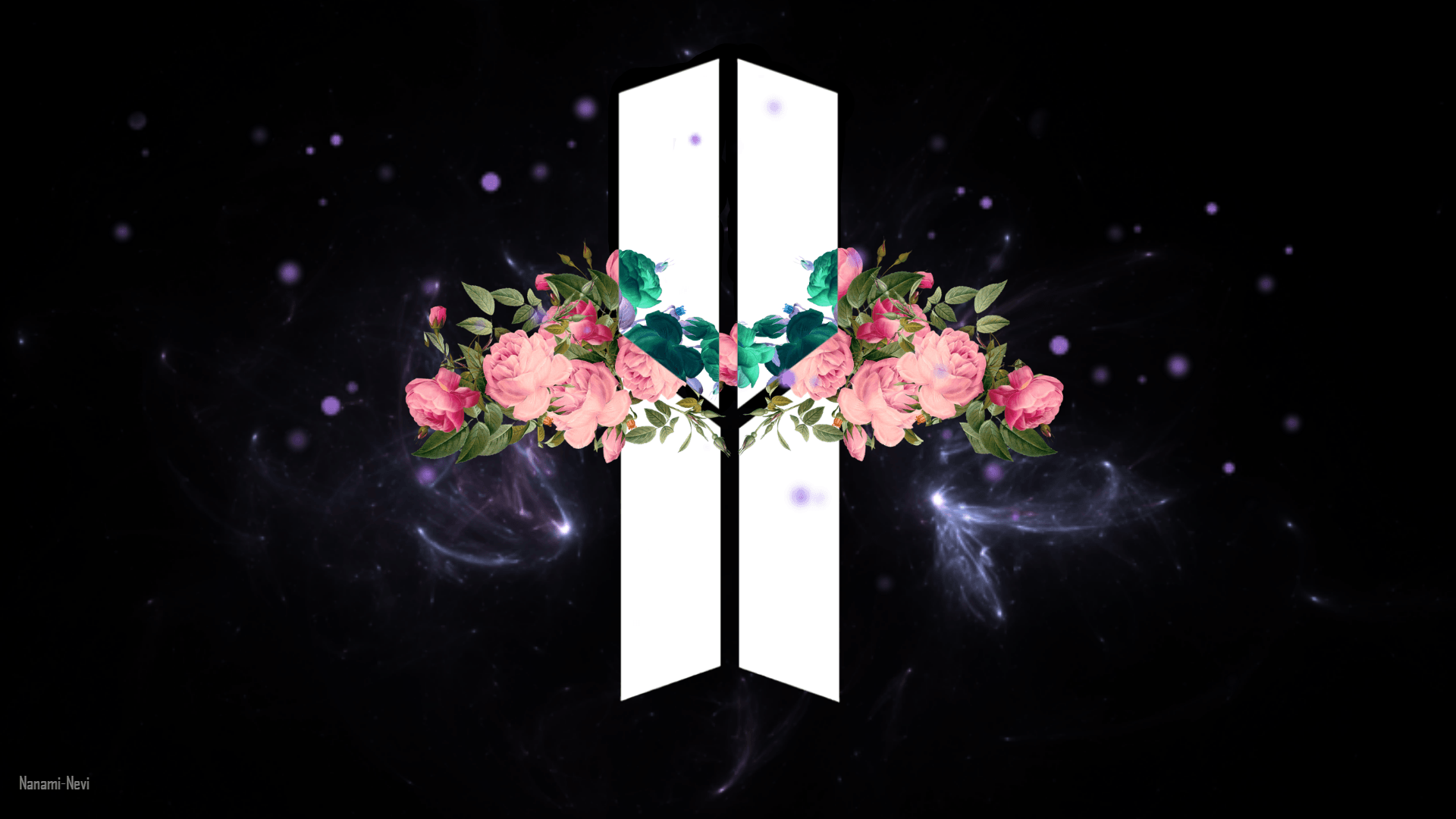 My Creation For New BTS Logo PC 1920x1080 Wallpaper Wp6407973