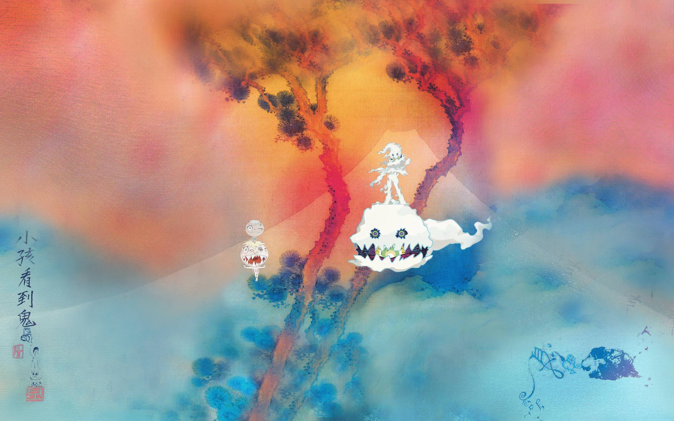 I made the Kids See Ghosts cover art into a WQXGA 2560 x 1600