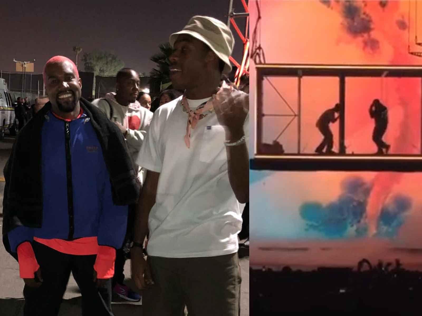 Kanye West: Red Hair, Don't Care With Kid Cudi at Camp Flog Gnaw