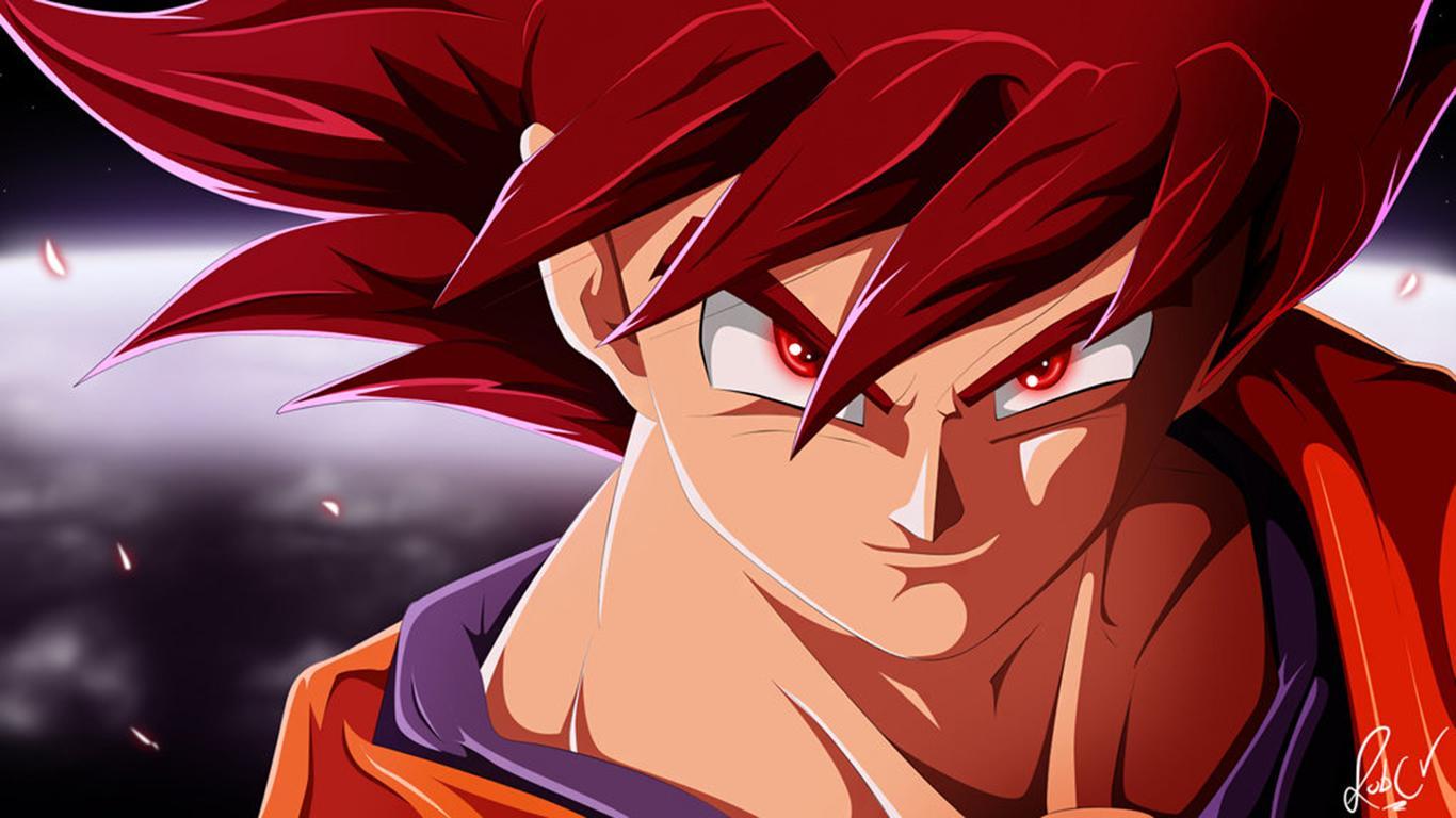 Goku Super Saiyan God Wallpaper HD, Picture