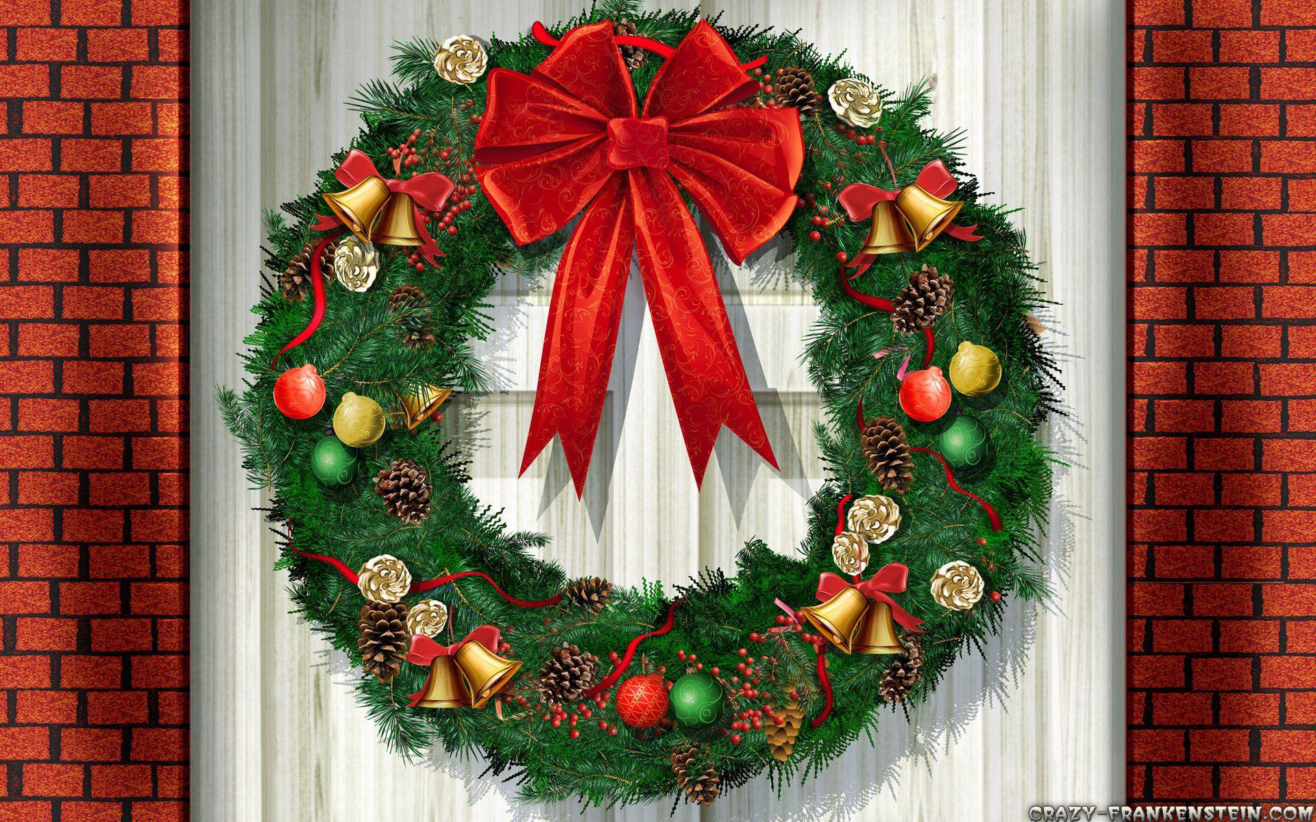 Christmas Wreaths Wallpapers Wallpaper Cave