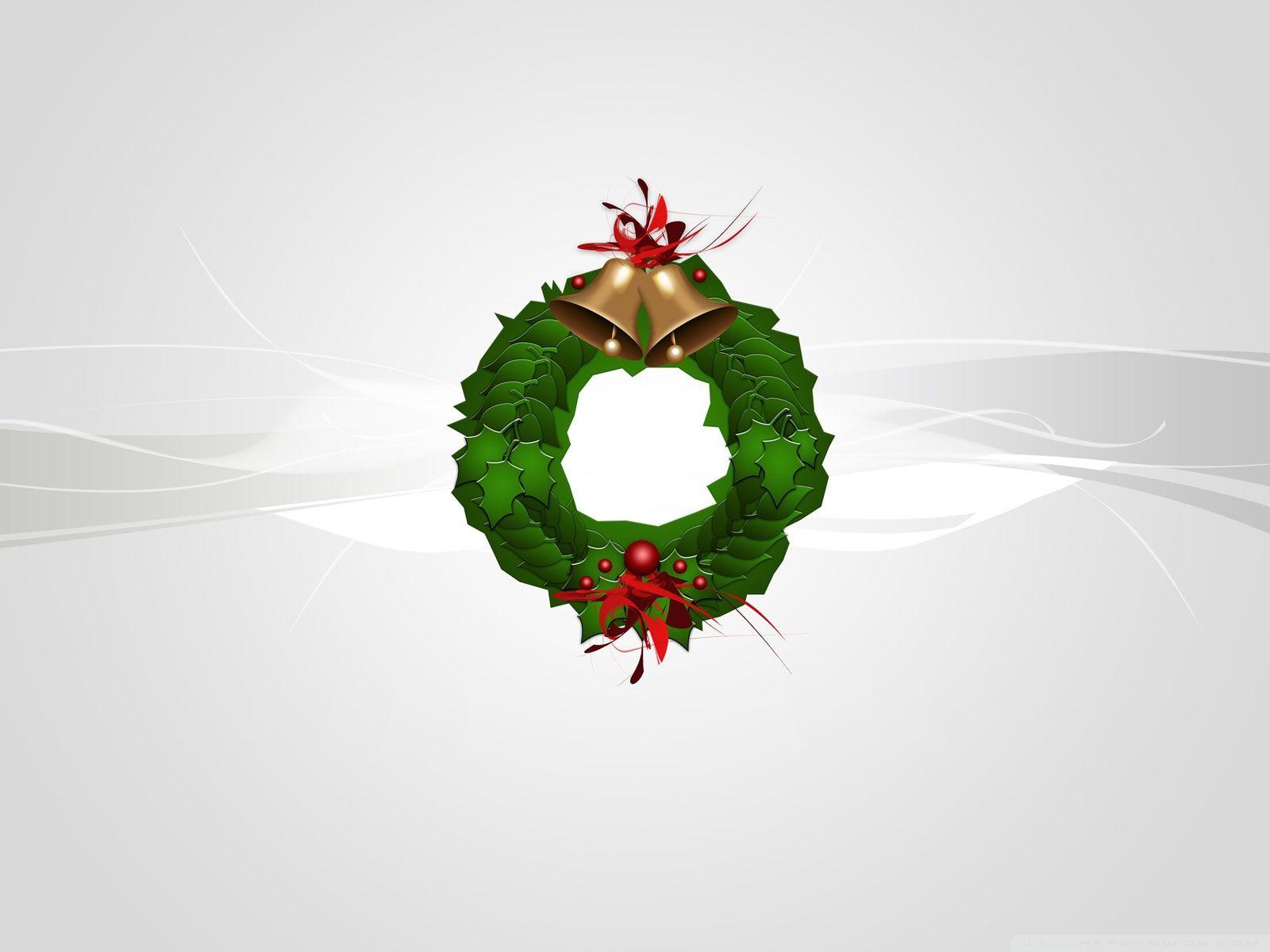 Christmas Wreath Silver ❤ 4K HD Desktop Wallpaper for 4K Ultra HD