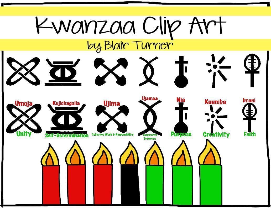 Image search: included 3 frames 7 symbols of kwanzaa 7 principles