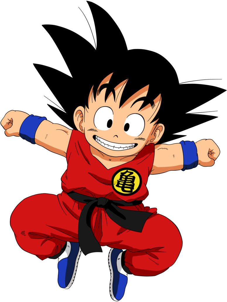 Goku hasn't changed in any way personality wise since he was a child