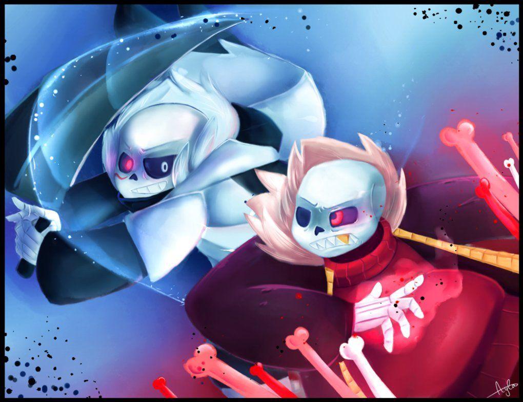 Epic!Sans vs Dust!Sans (Animation) on Make a GIF