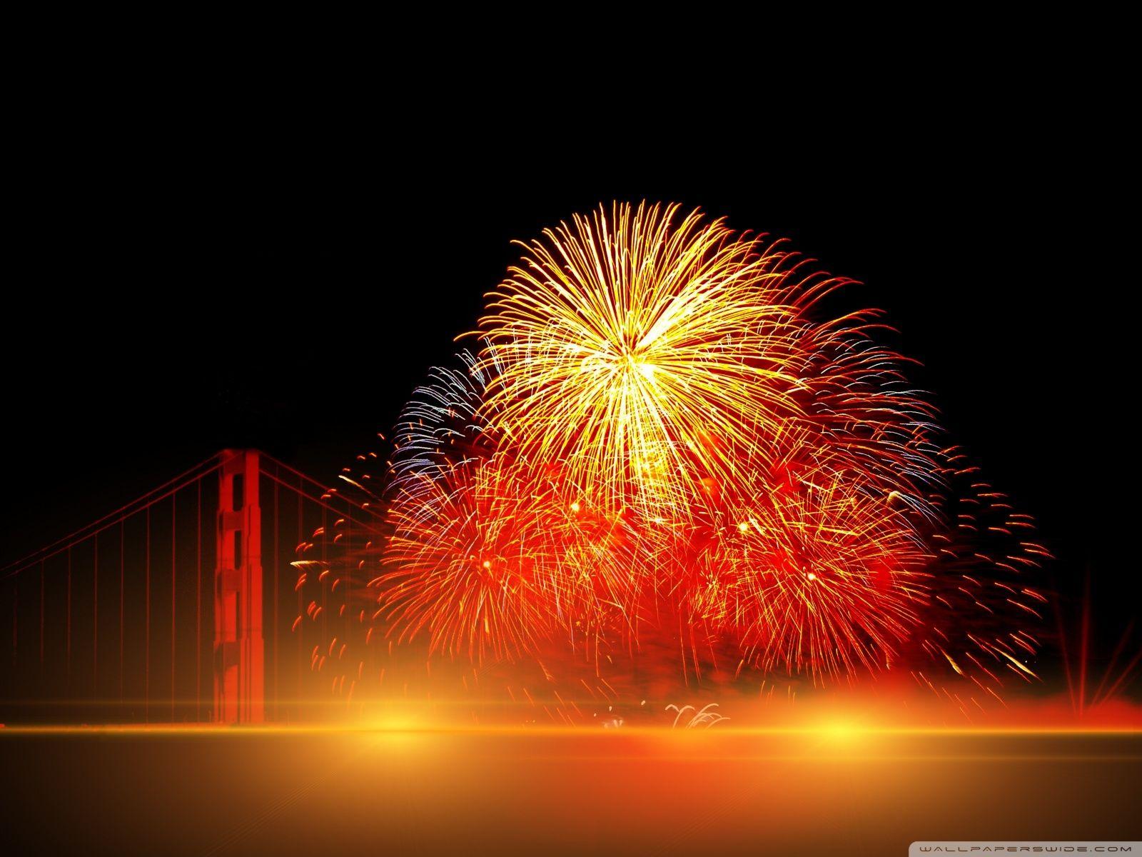 Free Happy New Year Fireworks phone wallpaper