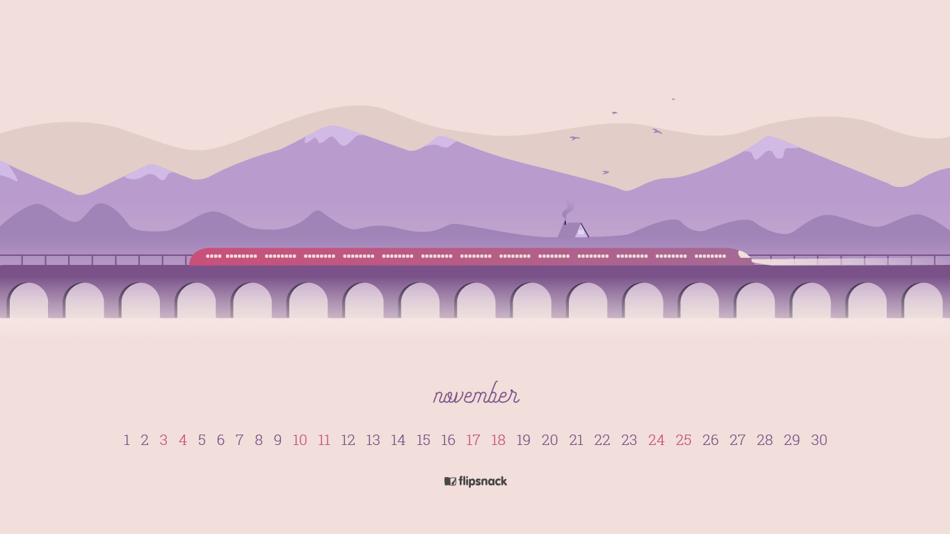 Free November 2018 wallpaper calendars