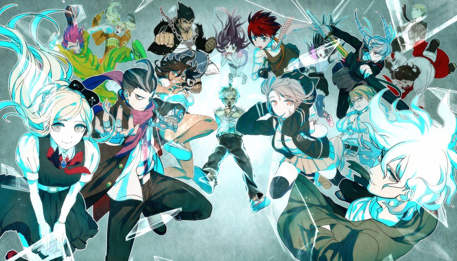 Dangan Ronpa Dangan Ronpa 2 Group Hanamura Teruteru Hinata Hajime