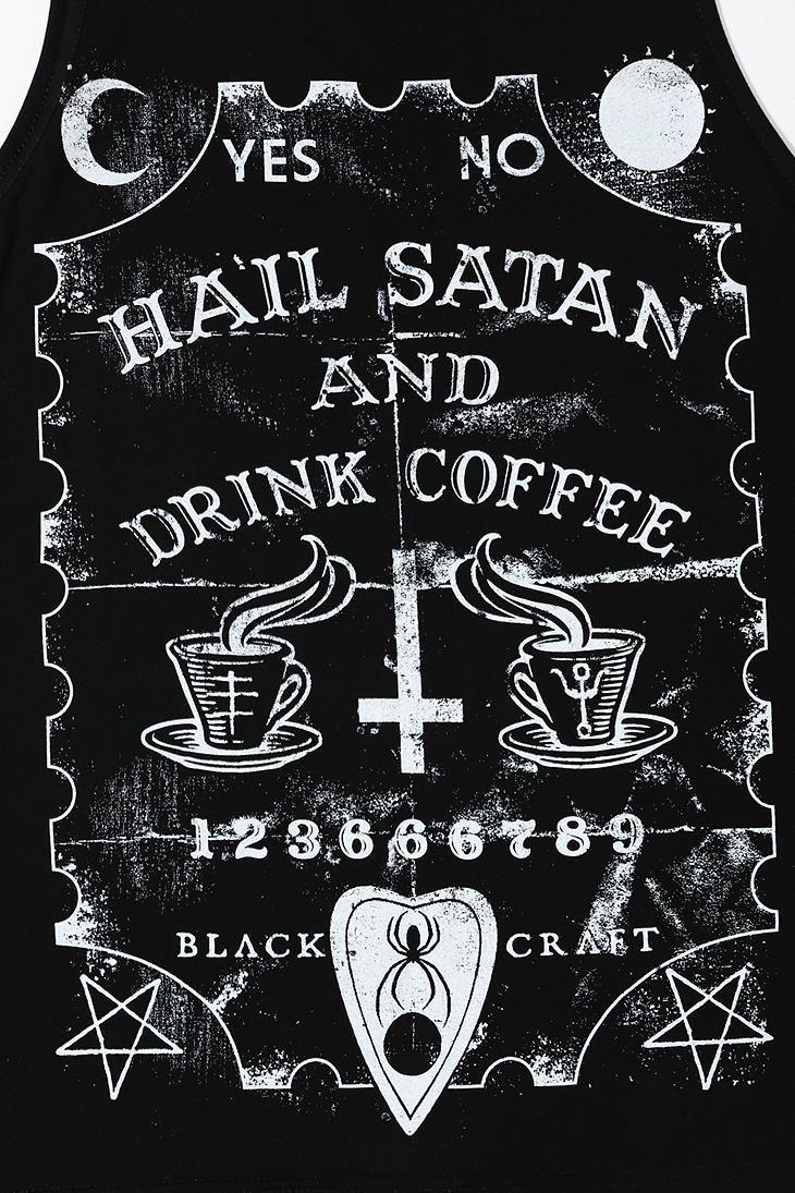Black Craft Satan & Coffee Muscle Tee. supernatural stuff