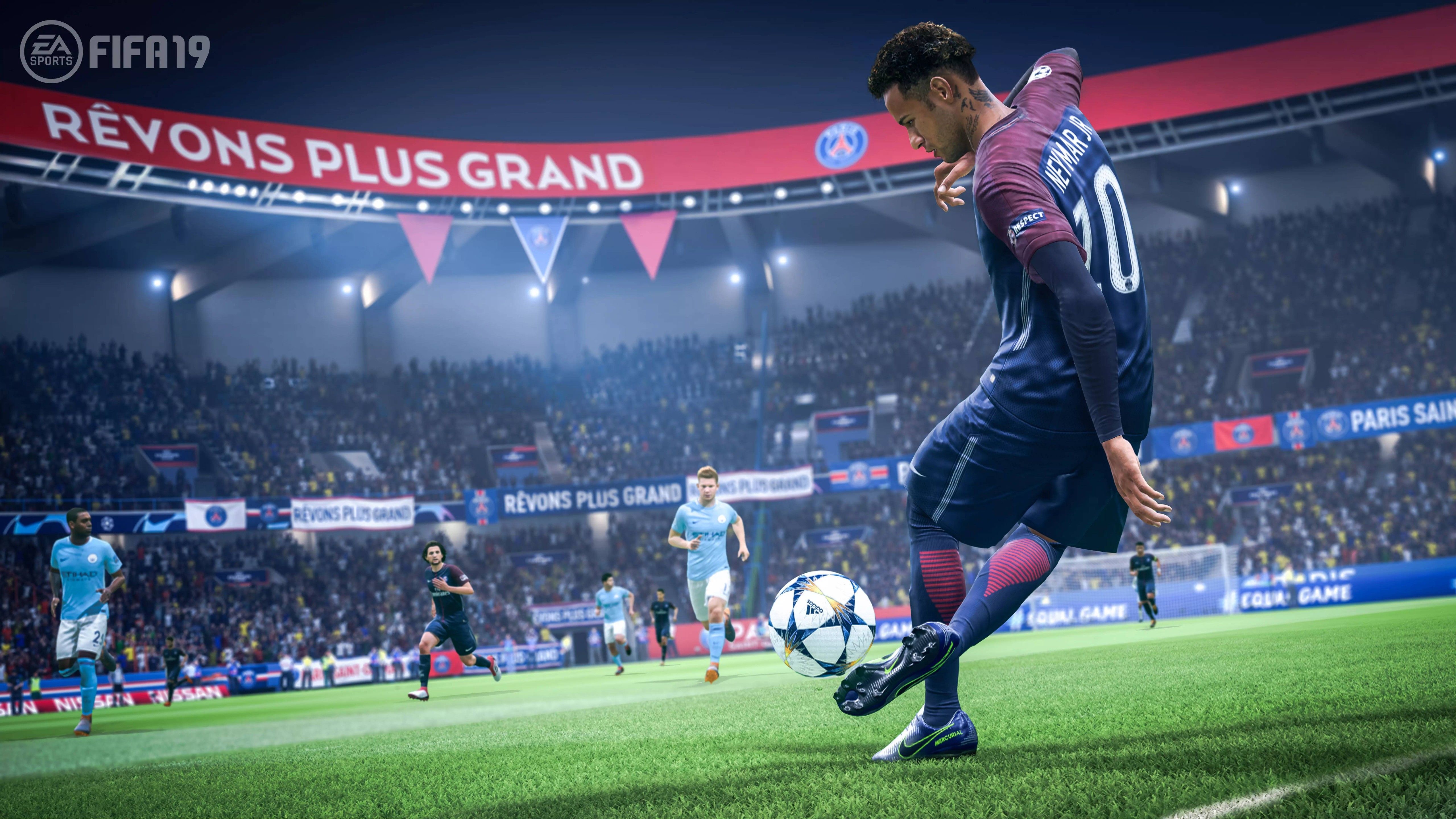 Wallpaper FIFA 19, E3 2018, screenshot, 8K, Games
