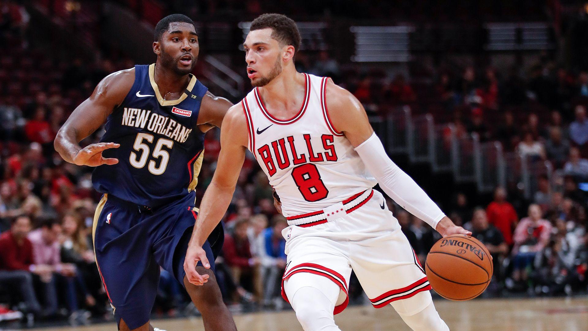 Did Zach LaVine try to sell the Bulls to Anthony Davis?. NBC Sports