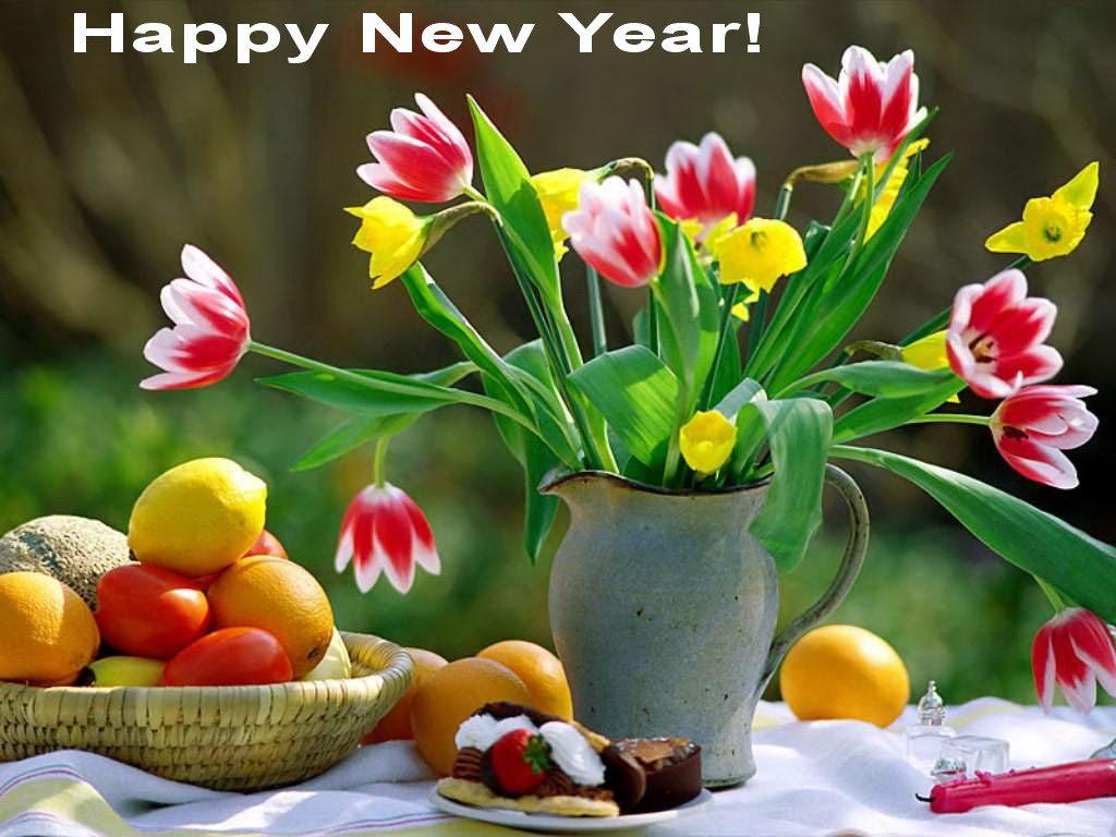 Happy new Year Flower image