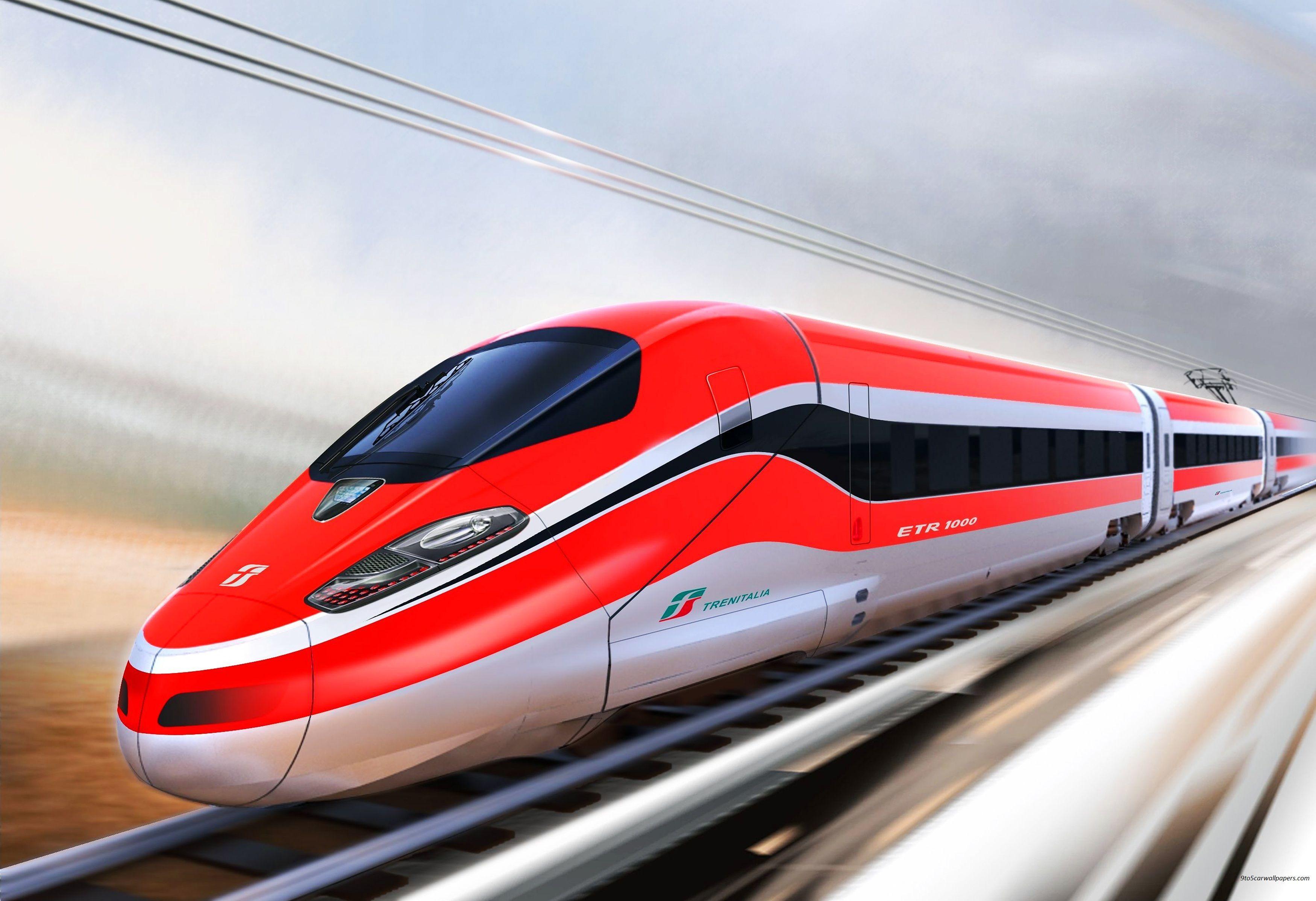 Bullet Red Train Wallpaper HD. Passageiros, Trens, Vídeo de trem
