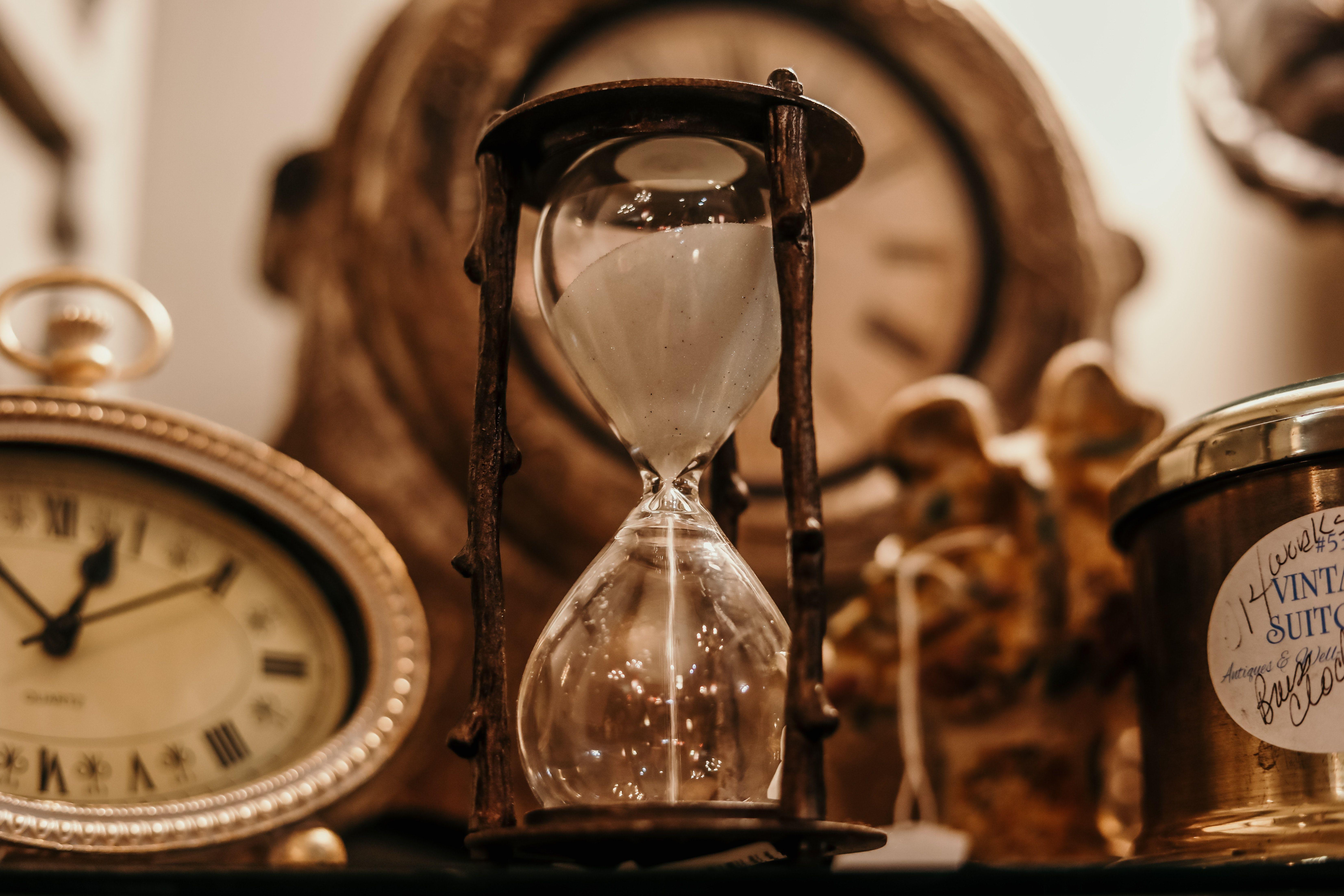 Shallow Focus of Clear Hourglass · Free