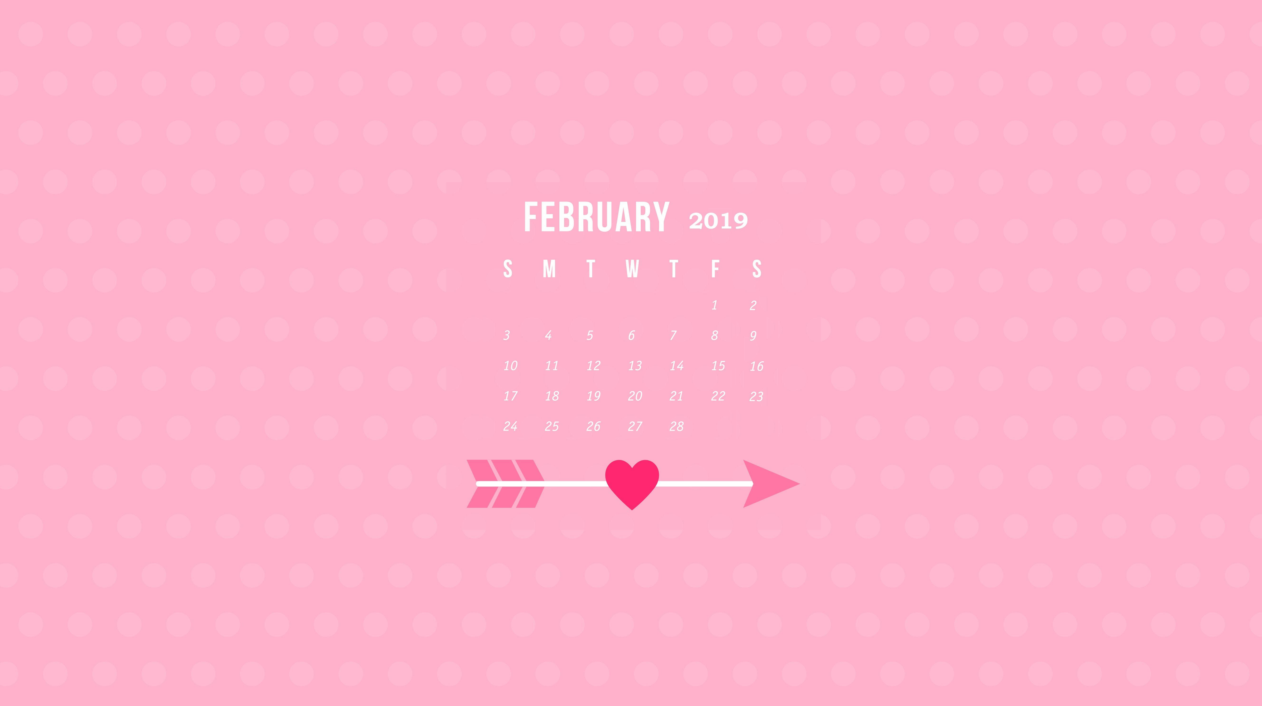 February Calendar Wallpaper #HDWallpaper. Monthly Calendar