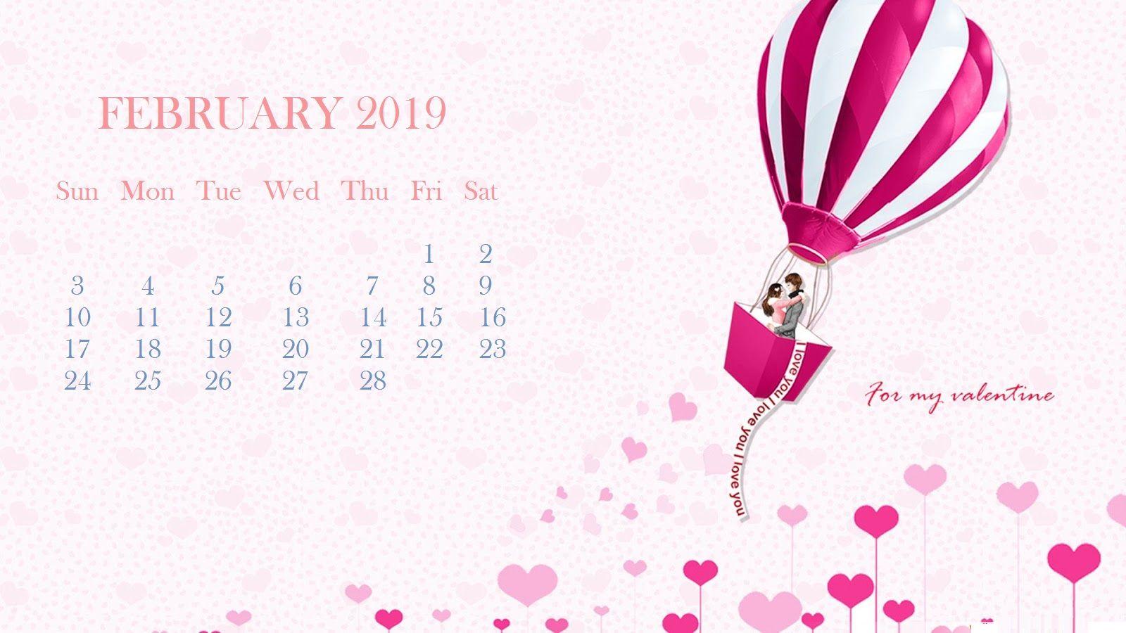 February 2019 Calendar Wallpaper