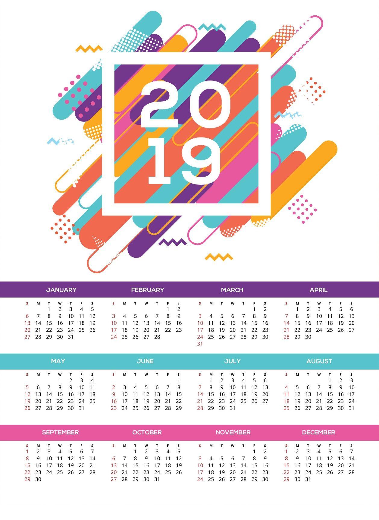 desktop photo calendar 2019
