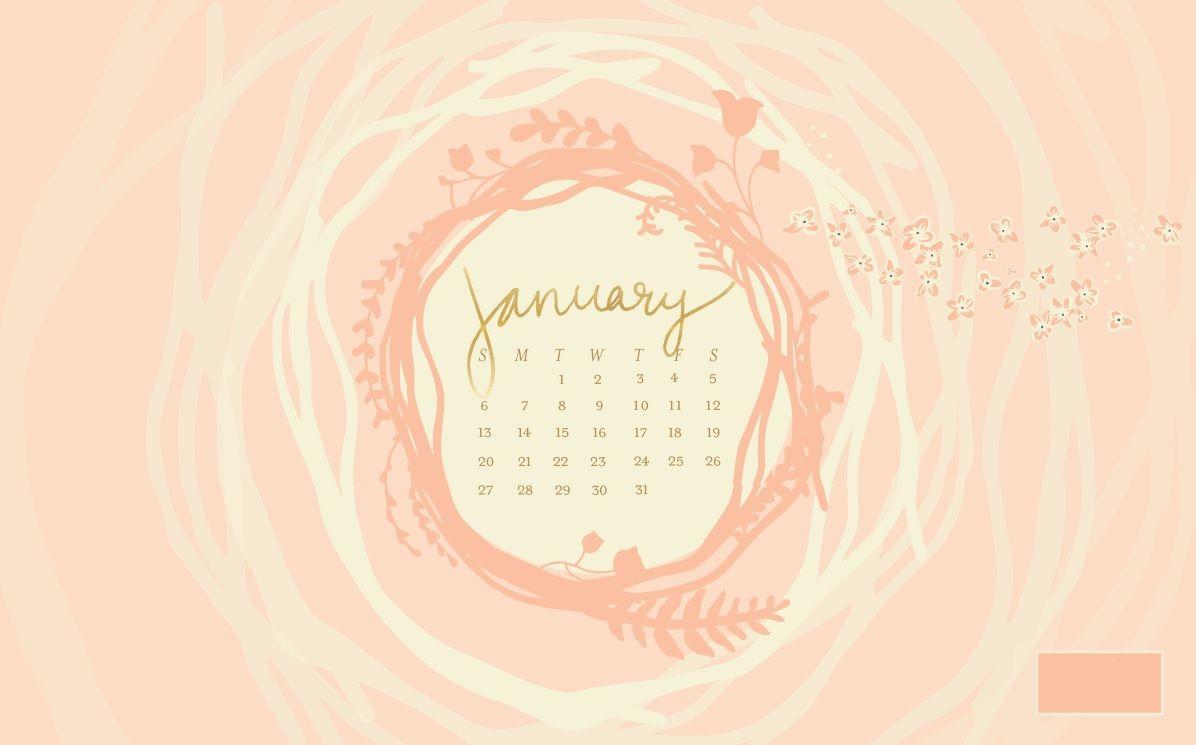 January 2019 HD Calendar Wallpaper