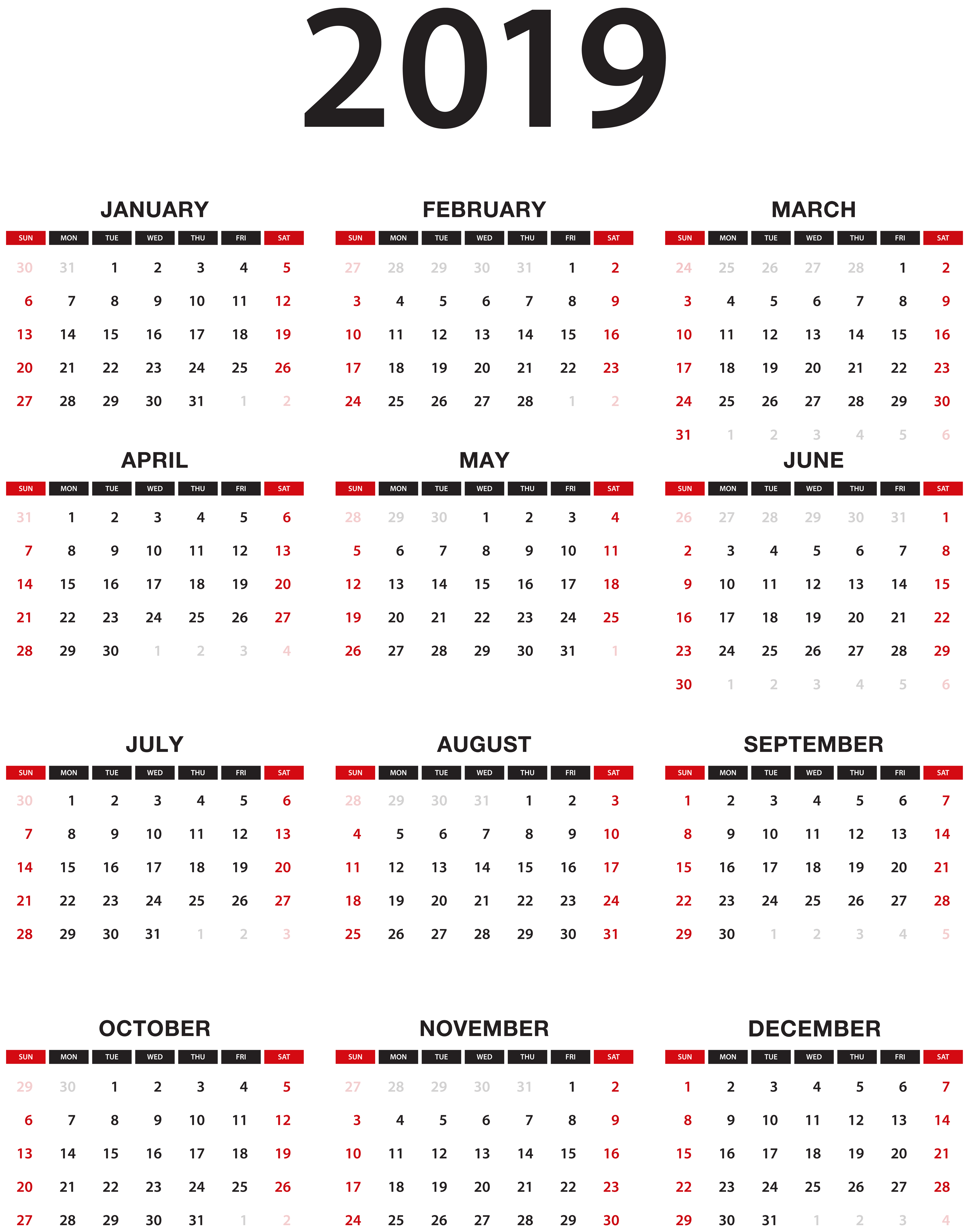 Calendar Transparent PNG Clip Art