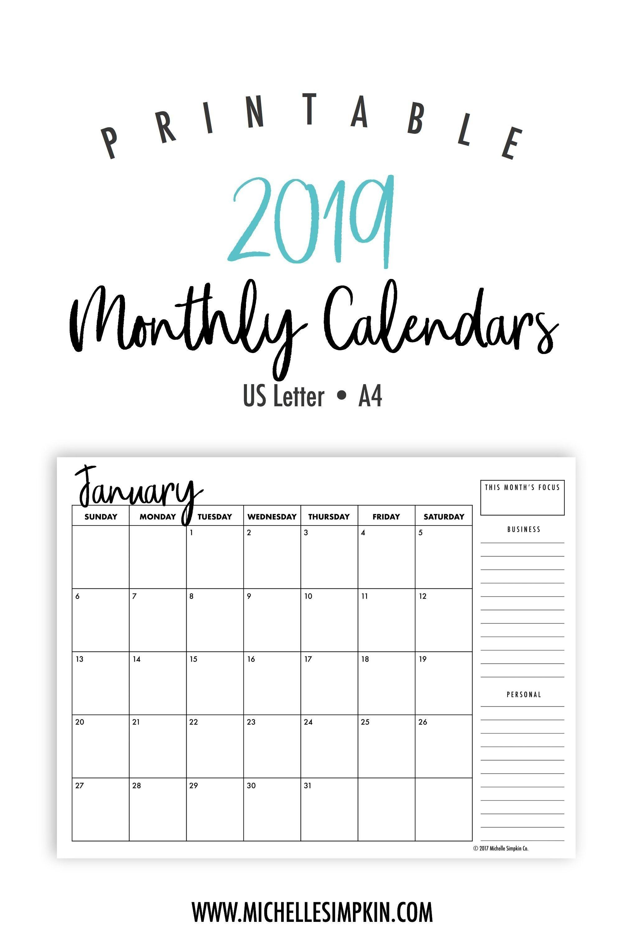 Calendar 2019 HD. Home Design Decorating Ideas