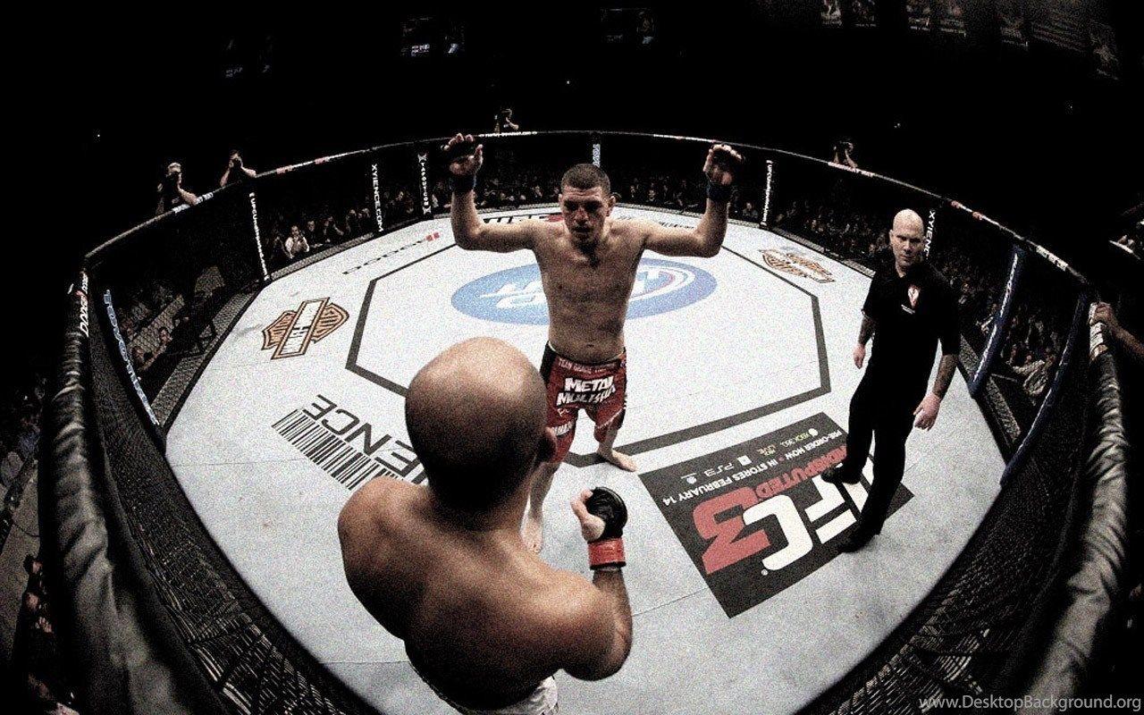 Fighting Sports MMA UFC BJ Penn Nick Diaz Fresh New HD Wallpaper