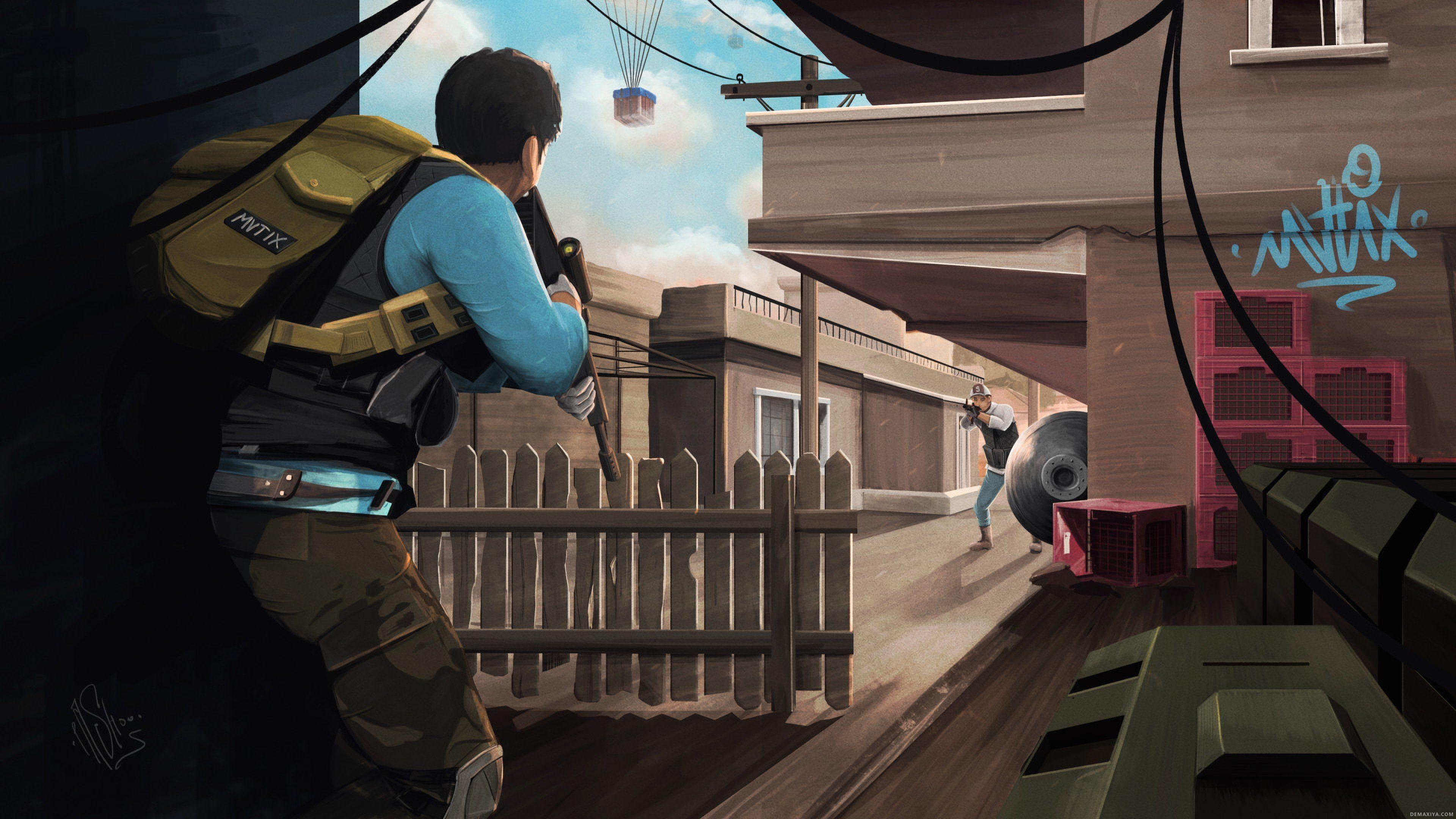 PUBG Artwork, HD Games, 4k Wallpaper, Image, Background, Photo