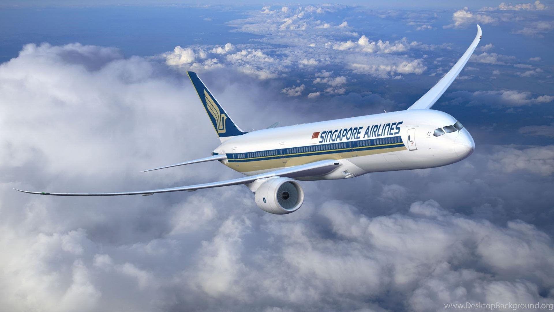 Download Wallpaper Boeing 787 (Singapore Airlines) (1920 X 1080