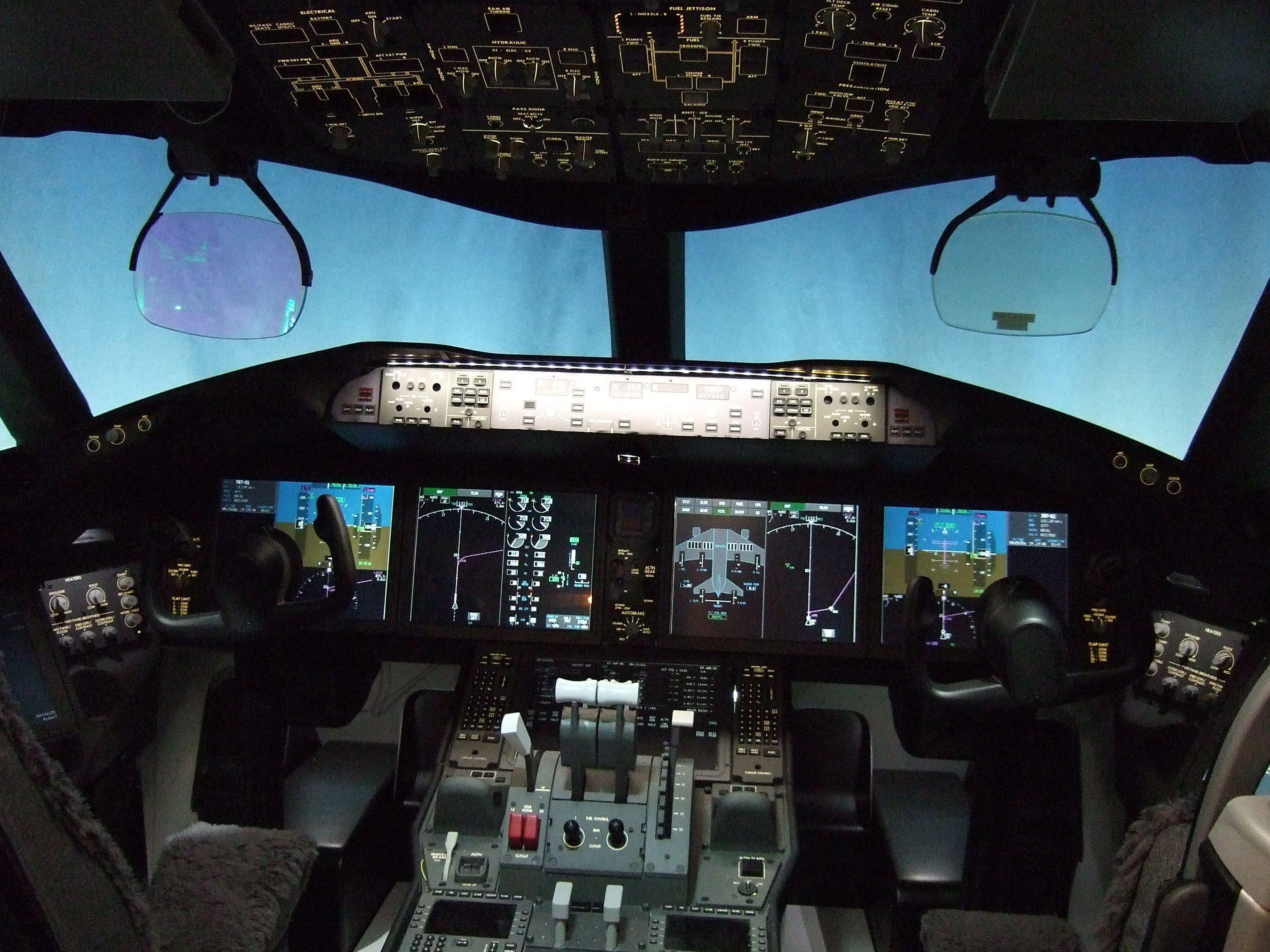 Bruce Hunter Boeing 787 Cockpit Wallpaper