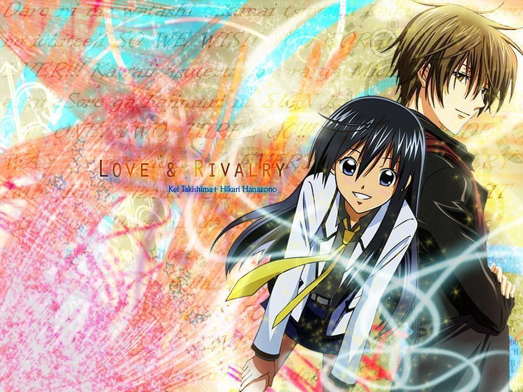 Special A image Love and Rivalry of Kei and Hikari HD wallpaper