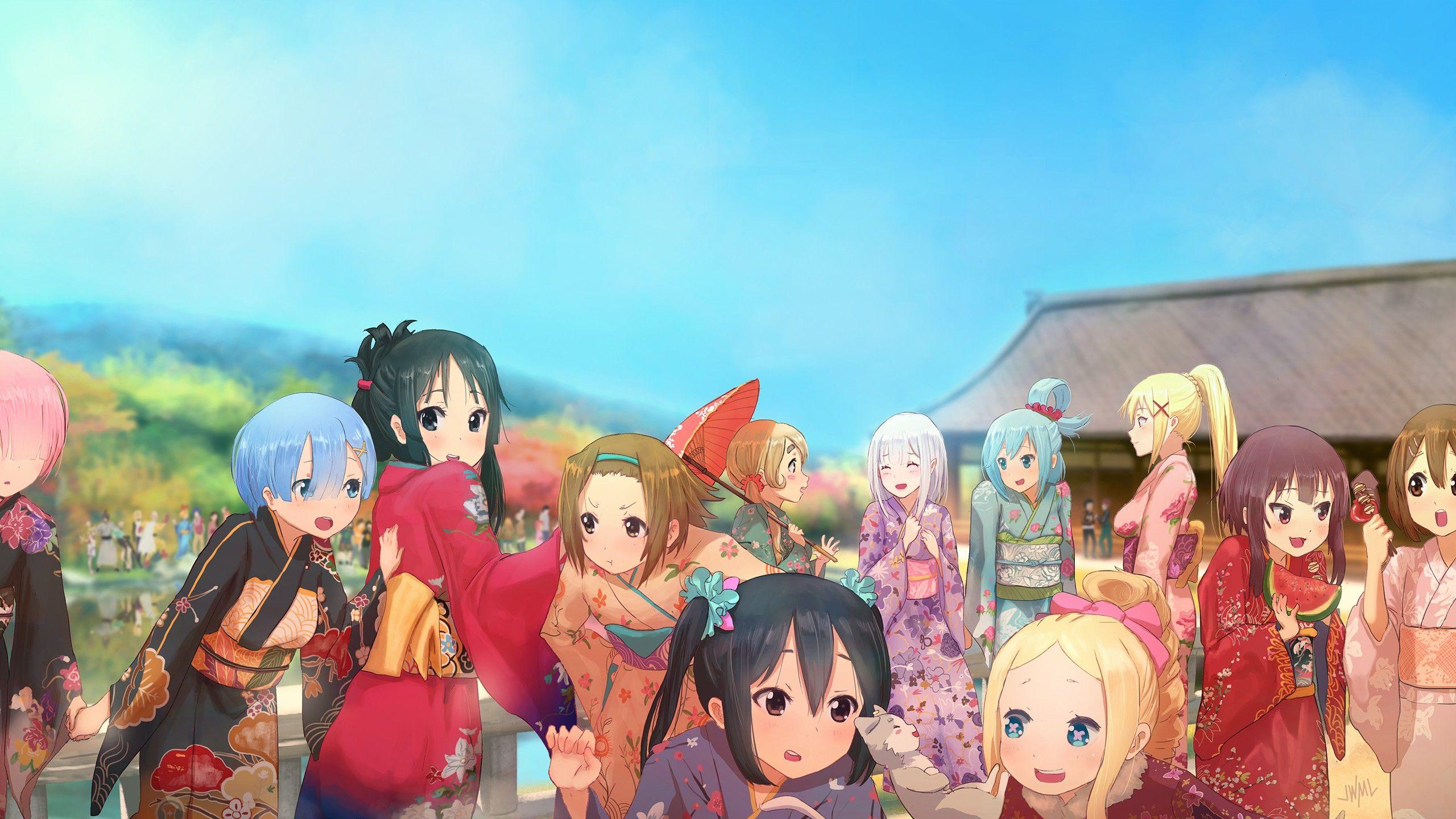 Wallpaper Shinobu, Koyomi, Tatsumaki, Genos, Saitama, Chitoge, Raku