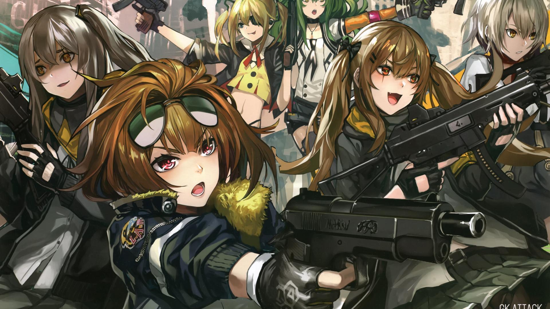 Desktop Wallpaper Girls Frontline Anime Girls With Gun Hd Image - Gambaran