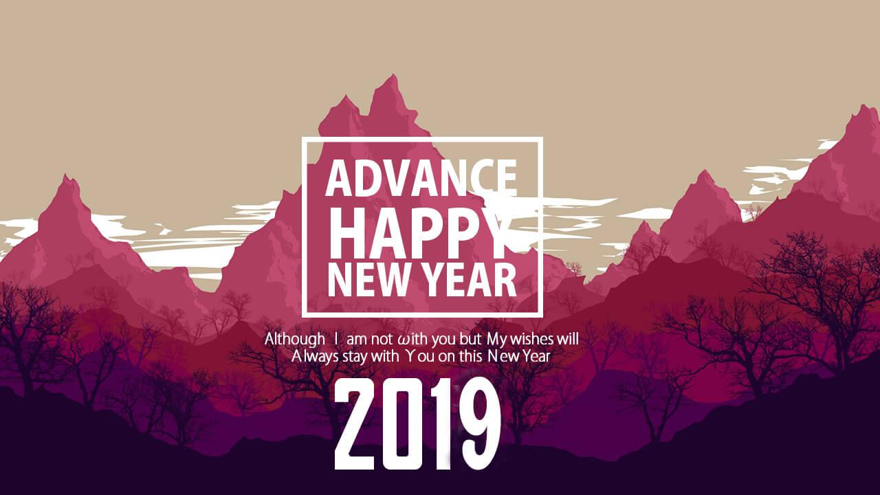 Happy New Year 2019 Wishes Greetings Image for Whatsapp Twitter