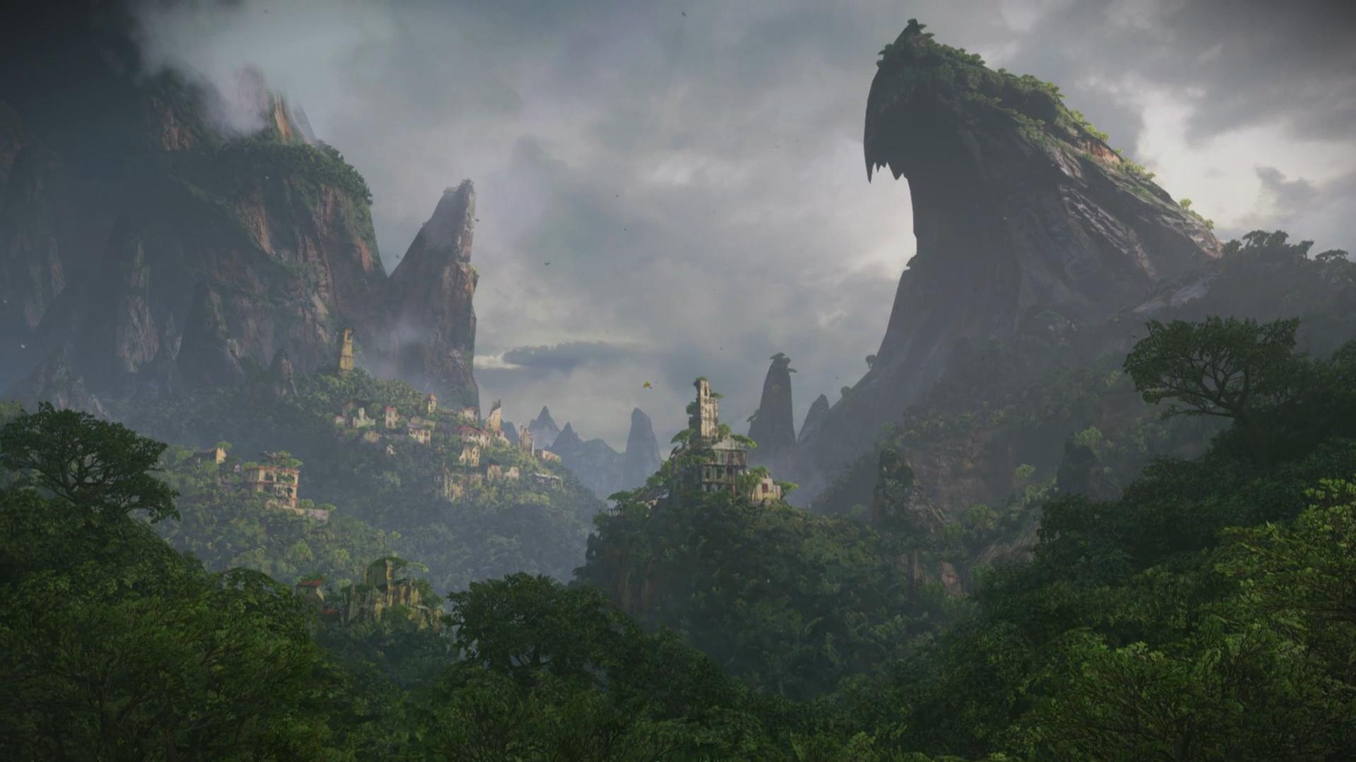 Uncharted 4] [Screenshot] Wallpaper Of Jungle Ruins [1920x1080]