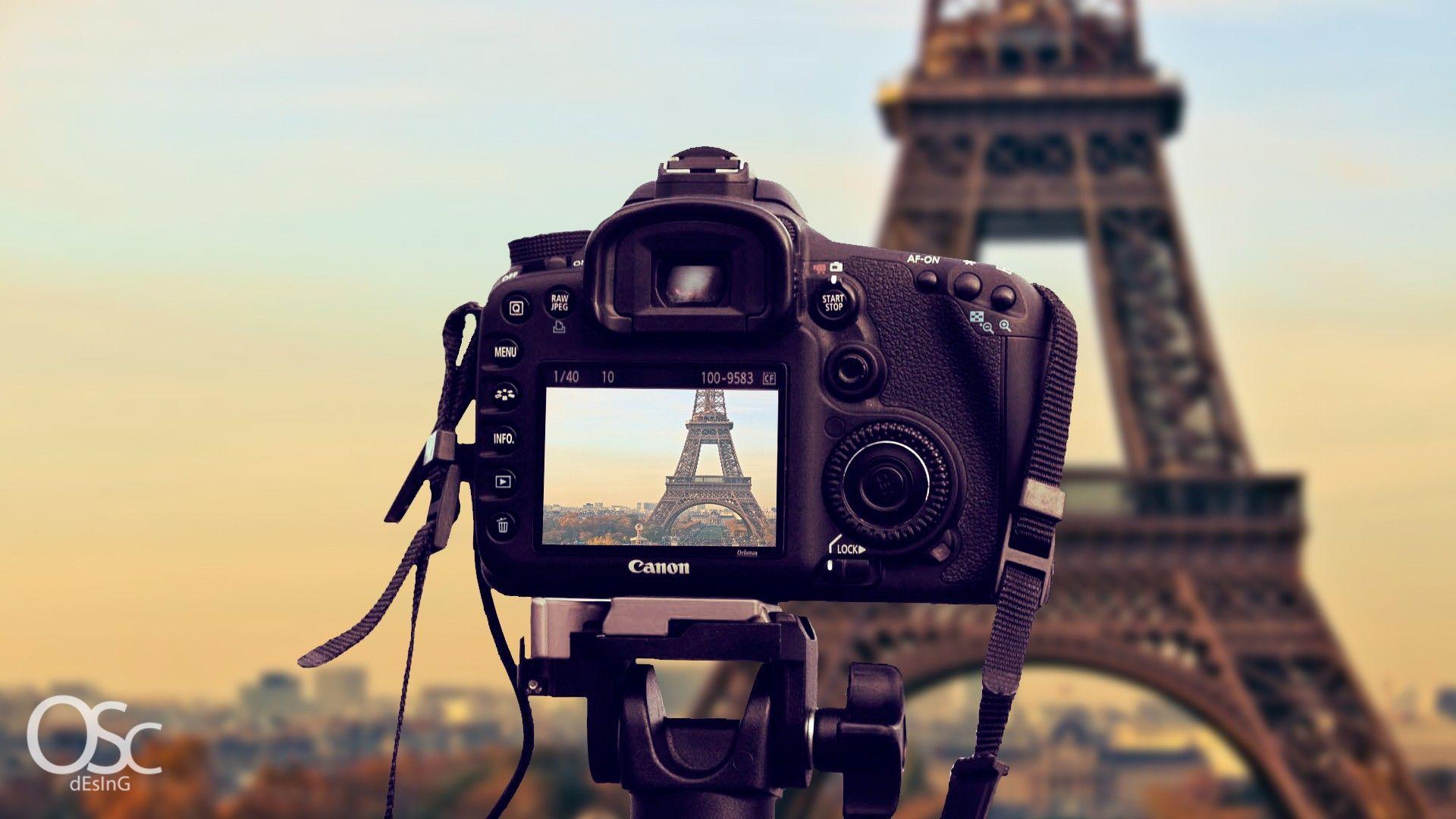Eiffel Tower, Paris, photo camera, Canon EOS 7D, fotografia