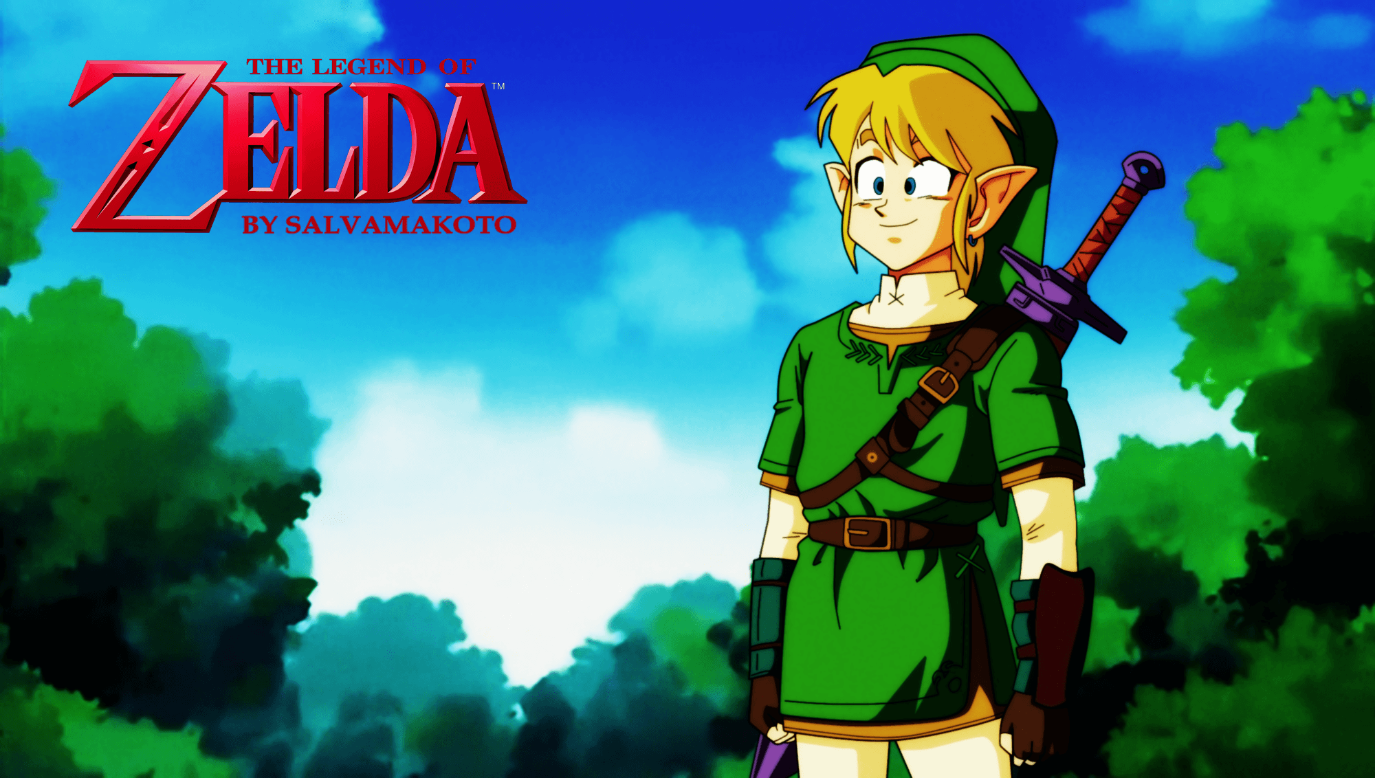 Link DBZ Style Anime Crossover Crossover, the Legend Of Zelda, link