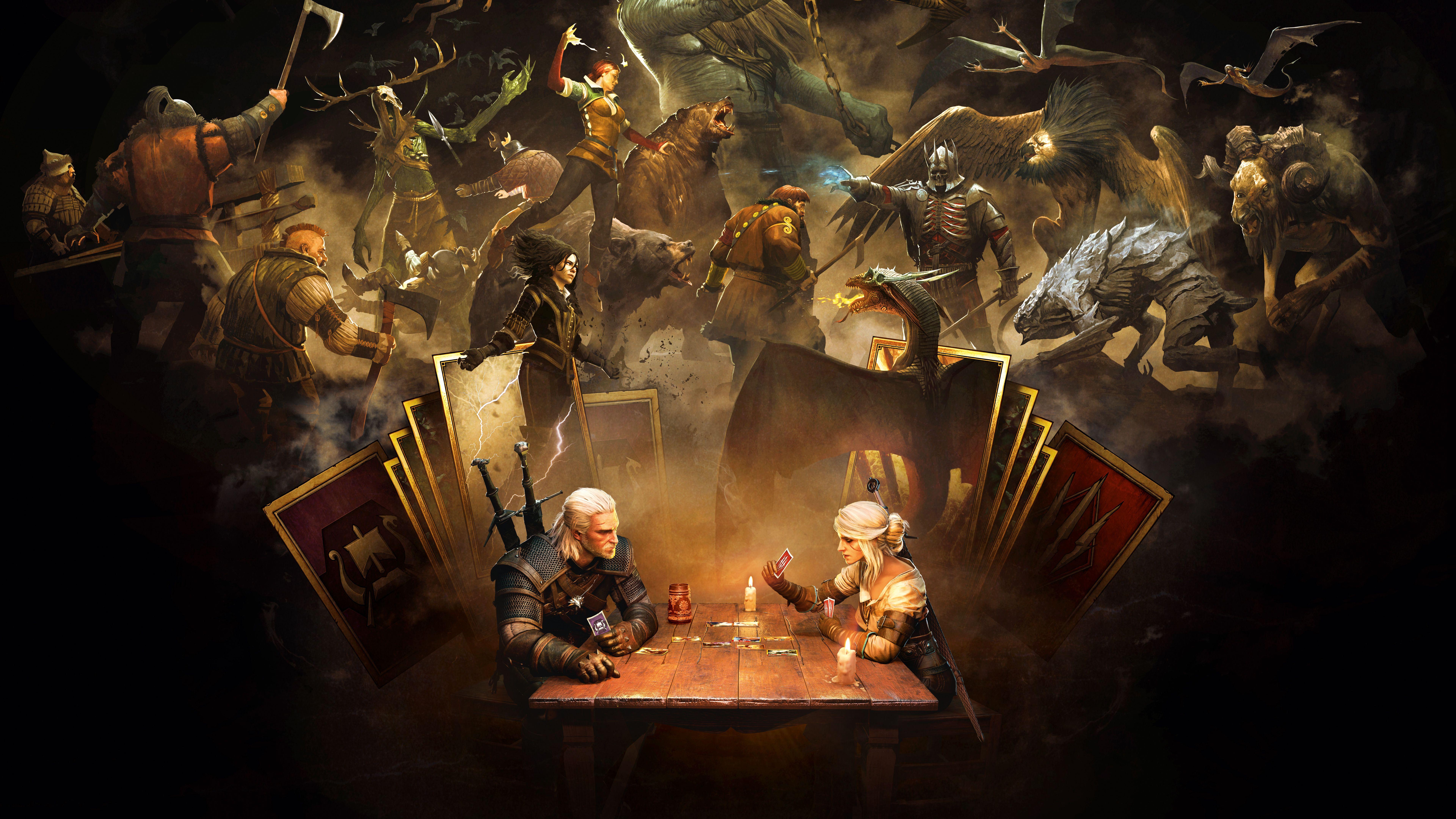 Wallpaper Gwent: The Witcher Card Game, PlayStation Xbox One, PC