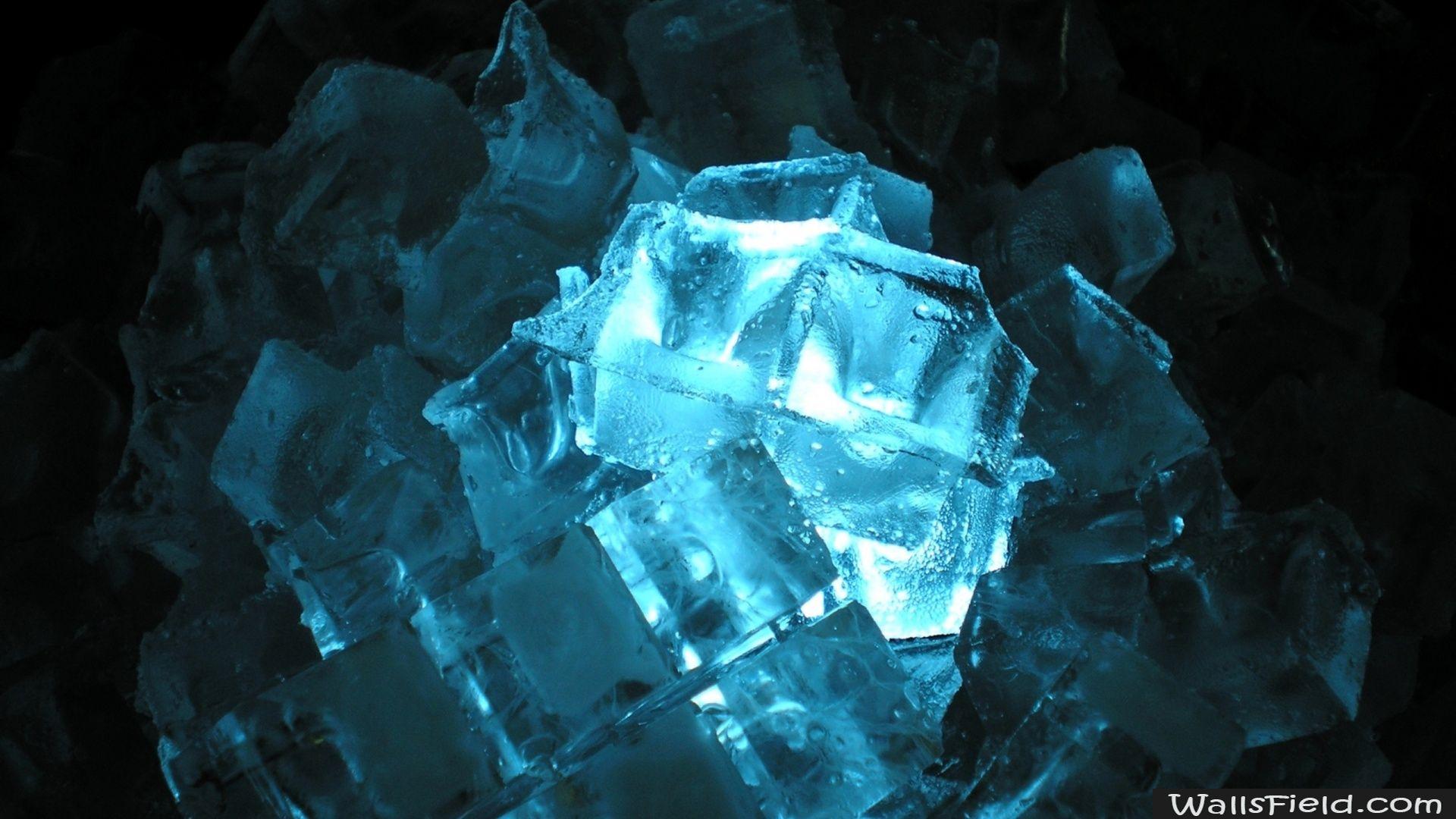 Blue Ice Cubes.com. Free HD Wallpaper