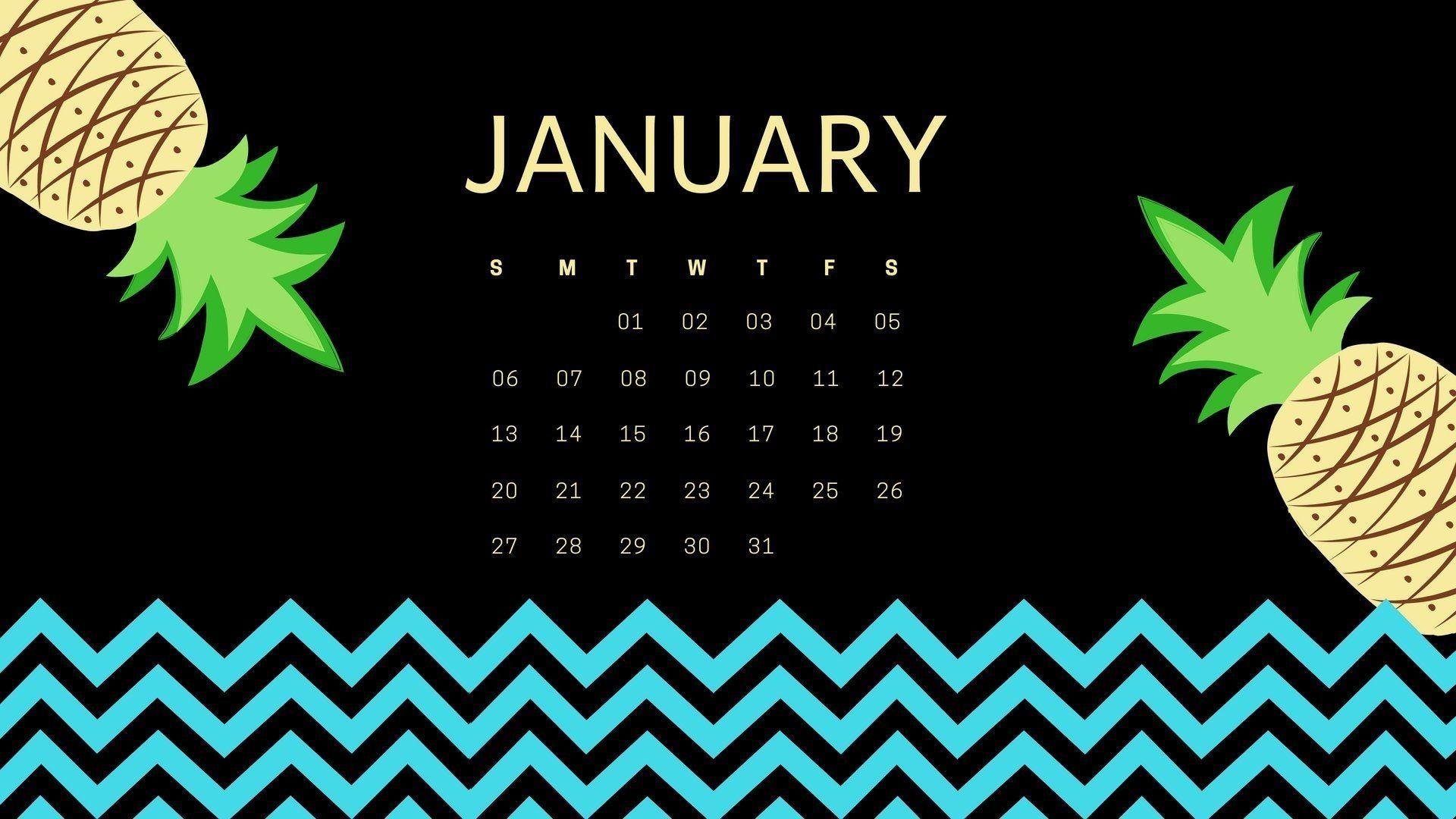Cute January 2019 Calendar Floral WallPaper Flower Image Designs