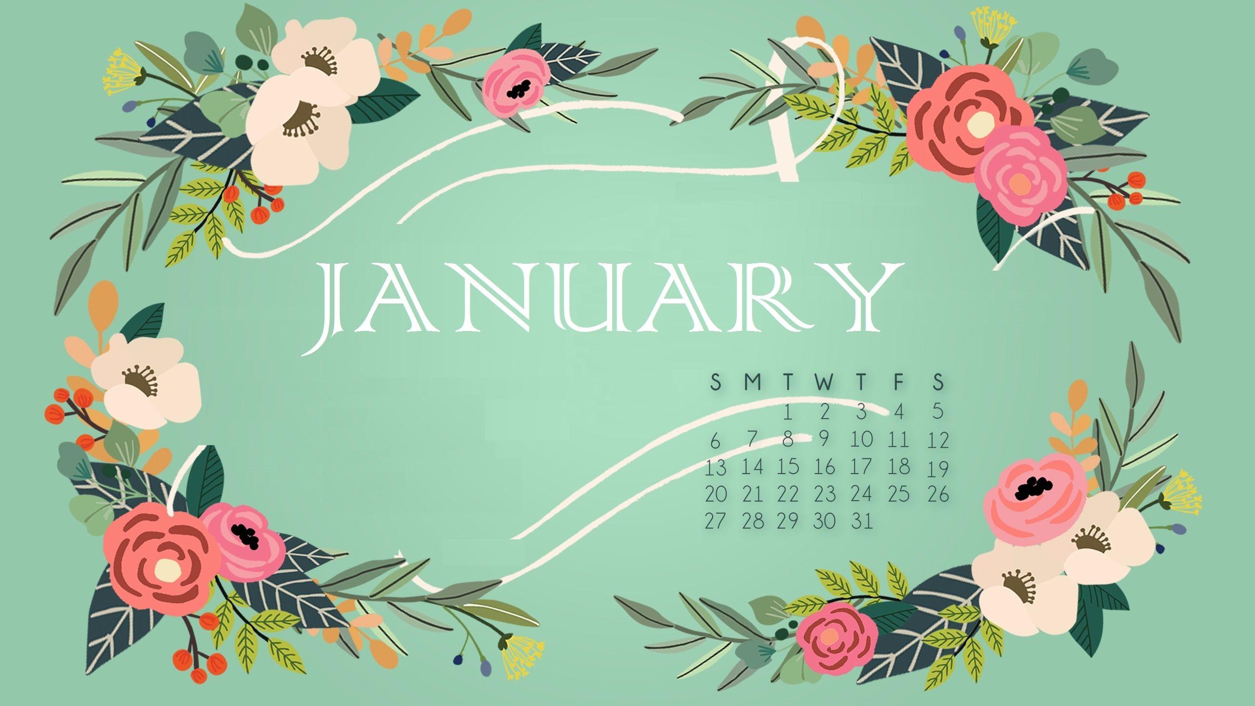 January 2019 iPhone Calendar Wallpaper. Calendar Printable