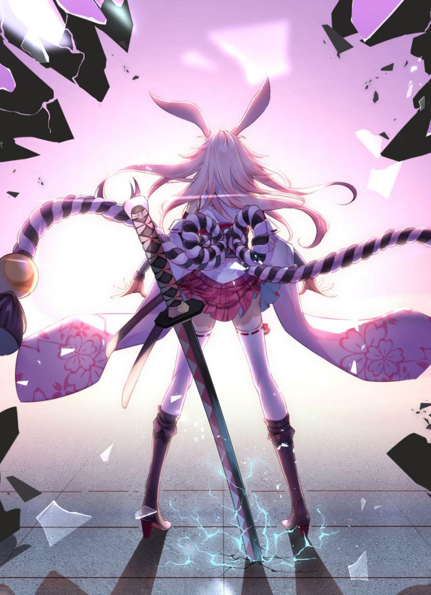 Download 840x1160 wallpaper honkai impact, warrior, anime girl