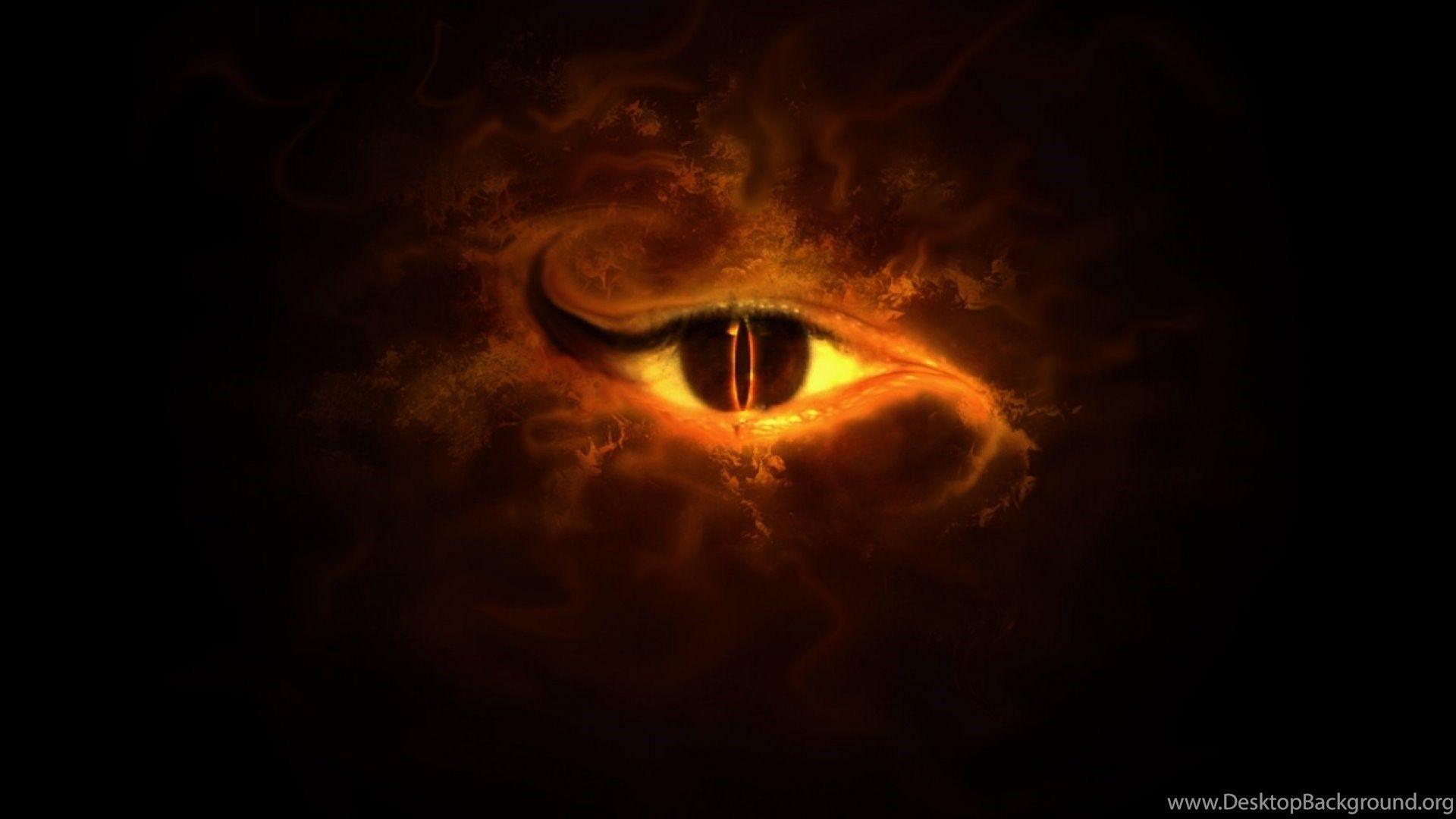 Fantasy Dark Eye Demon Wallpaper Desktop Background