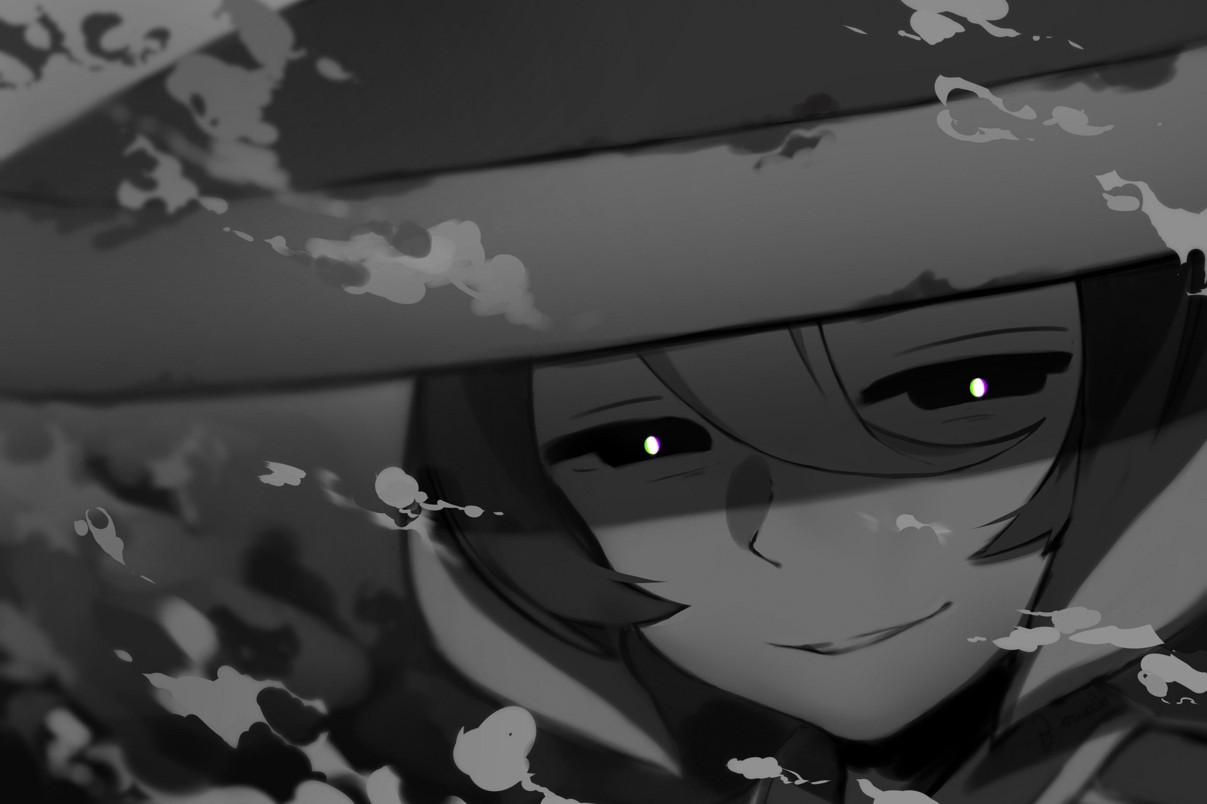 Download 4000x2666 Made In Abyss, Ouzen, Monochrome, Black Eyes