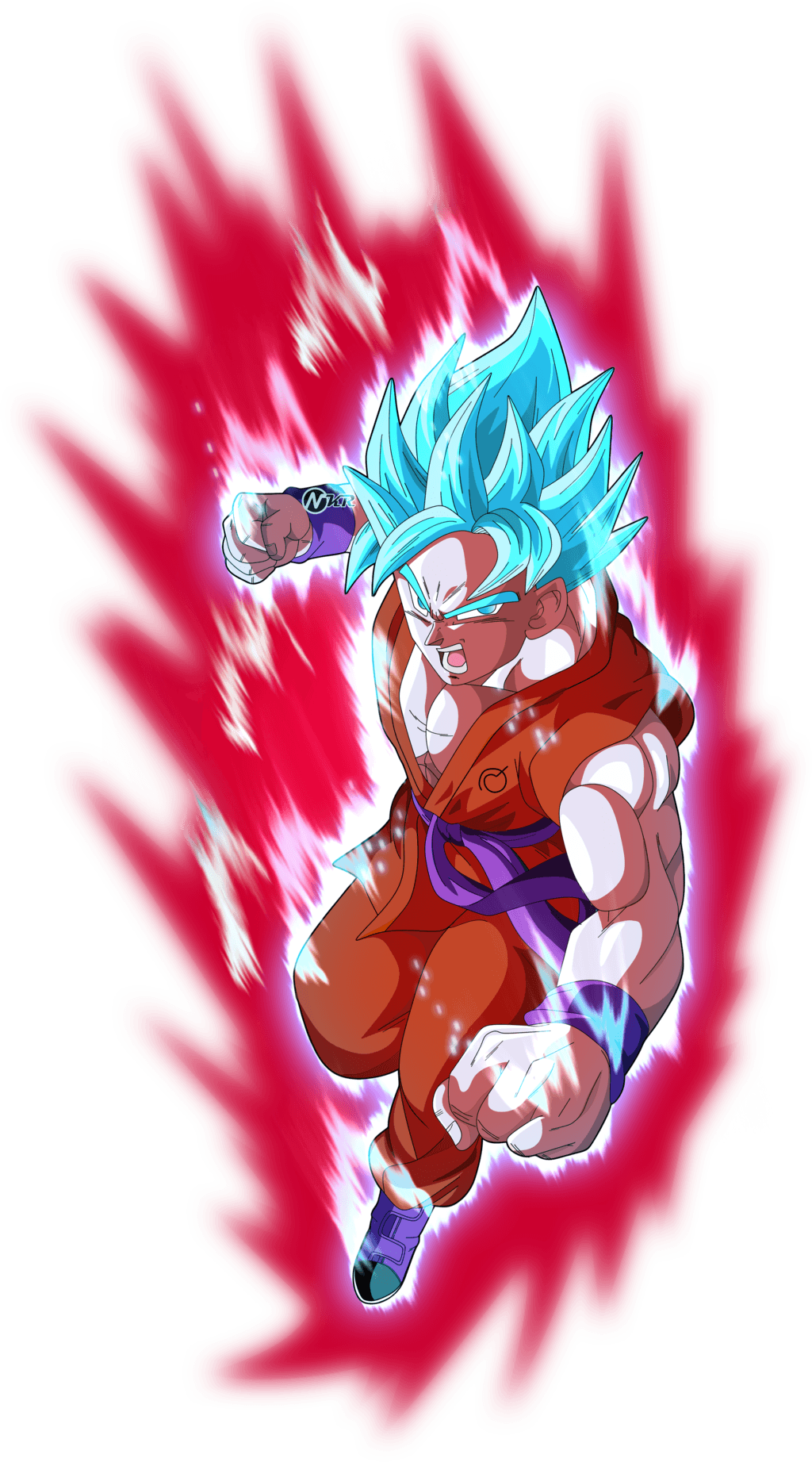 Goku Super Saiyan Blue Kaioken_x10 #dbs By_naironkr Da483m2. DBZ
