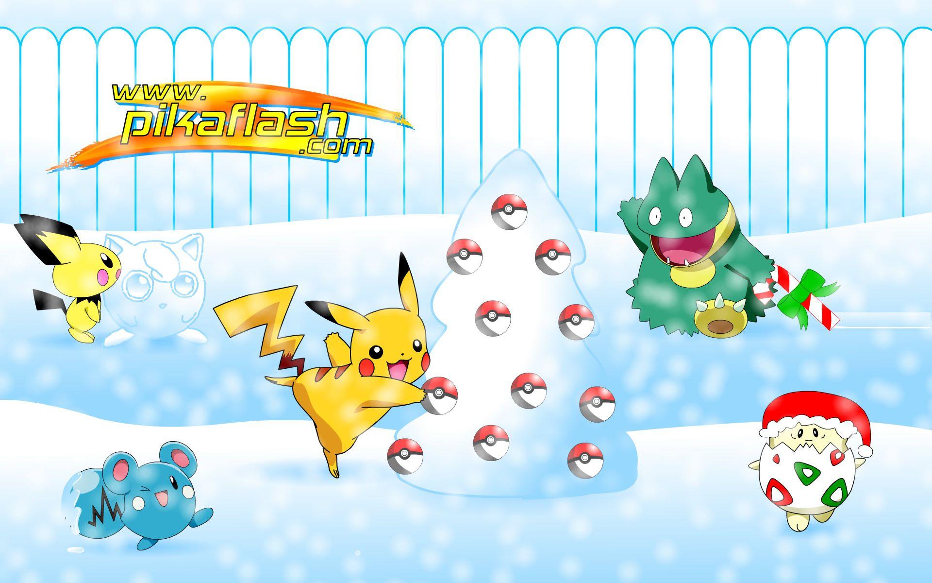 Pokémon image Merry Pokemon Christmas! HD wallpaper and background