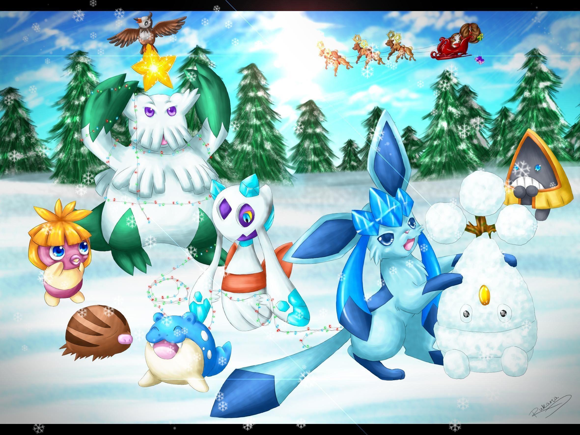 Have a Pokemon Christmas tree Christmas christmas legendaries pokemon  HD wallpaper  Peakpx