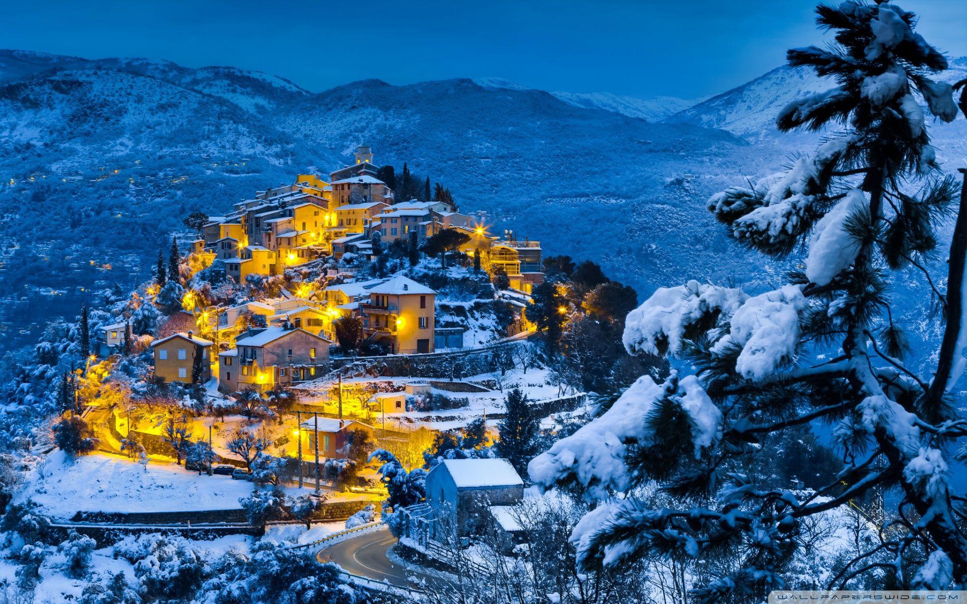 Beautiful Christmas Village ❤ 4K HD Desktop Wallpaper for 4K Ultra