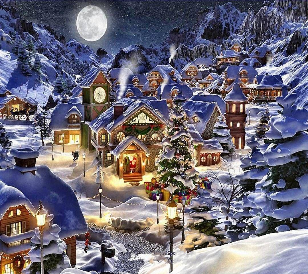 Download Christmas Town Wallpaper