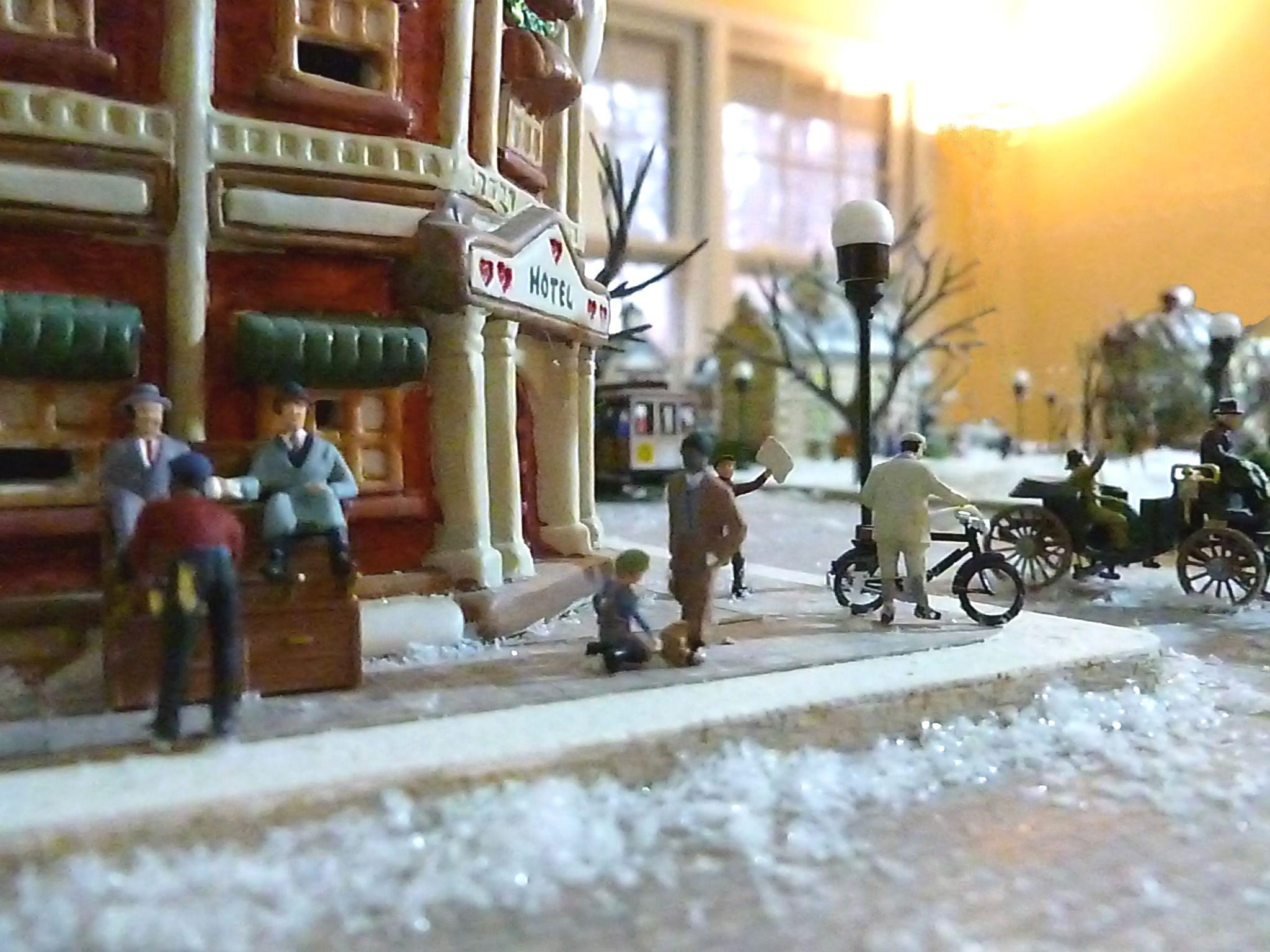 ho scale christmas village. Oak Valley, a Miniature Town in 1912