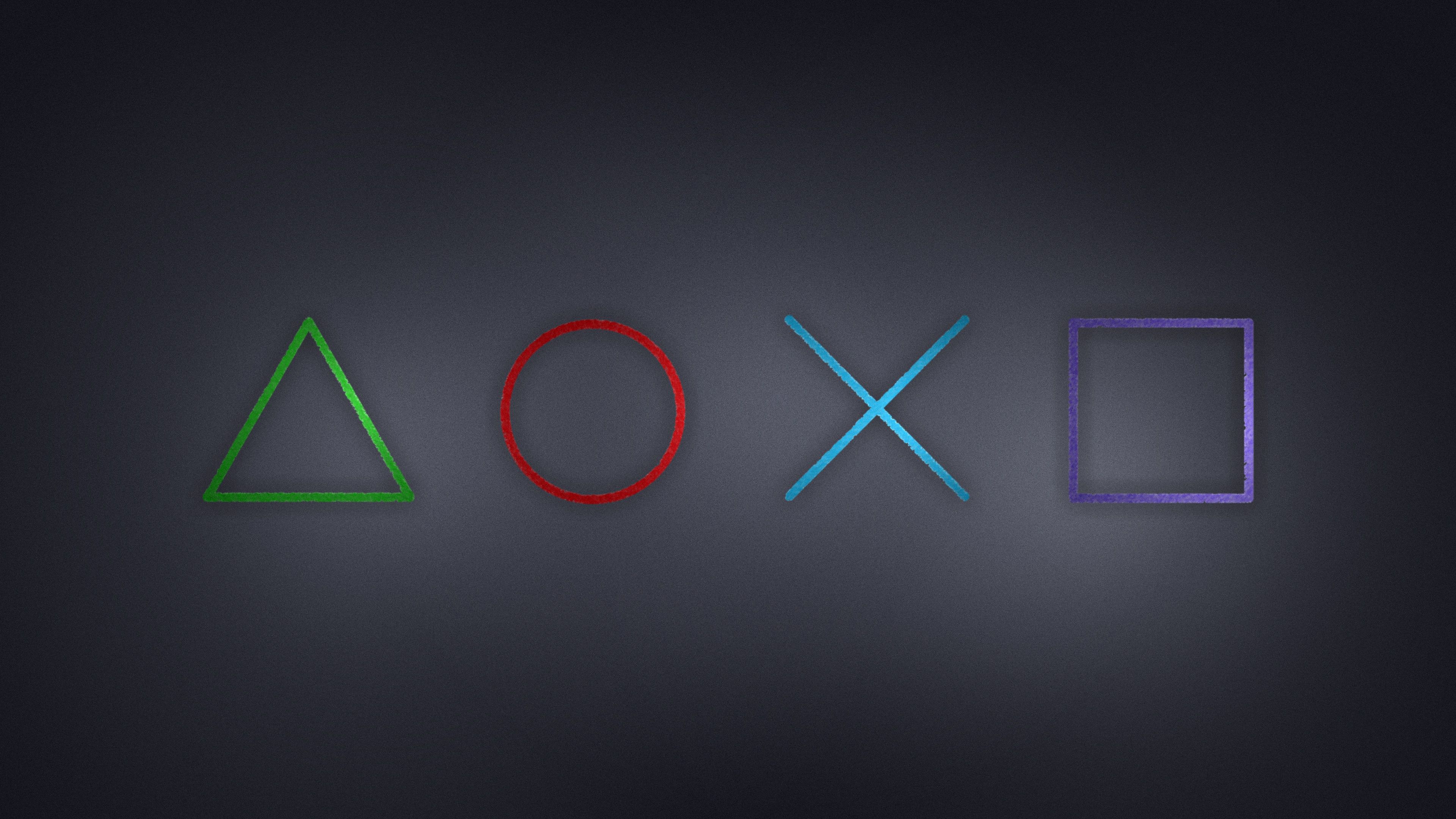 Another Wallpaper with the PlayStation symbols (4k) Image