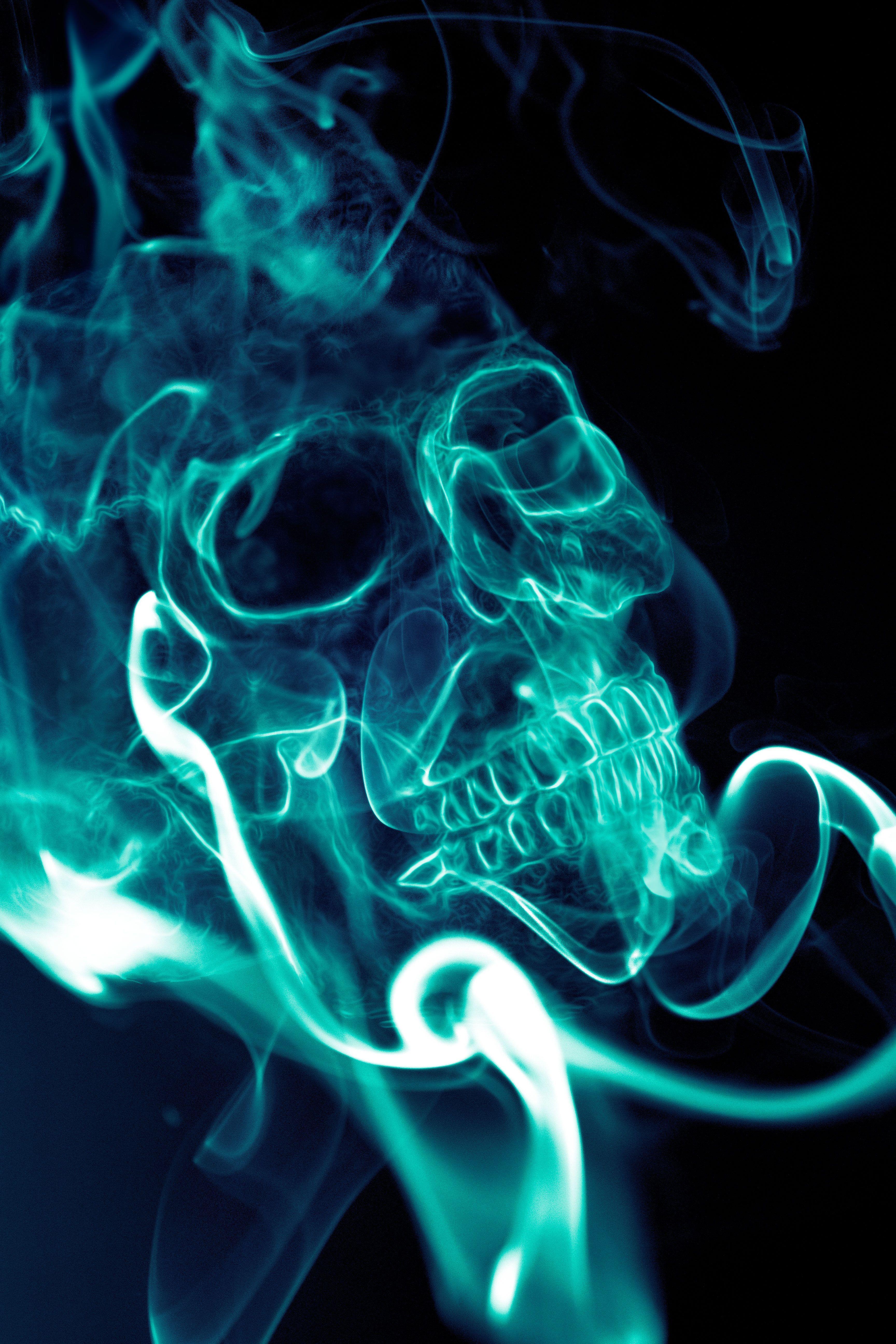 Smoke Skull by juuuso. Skully. Skull, Skull art